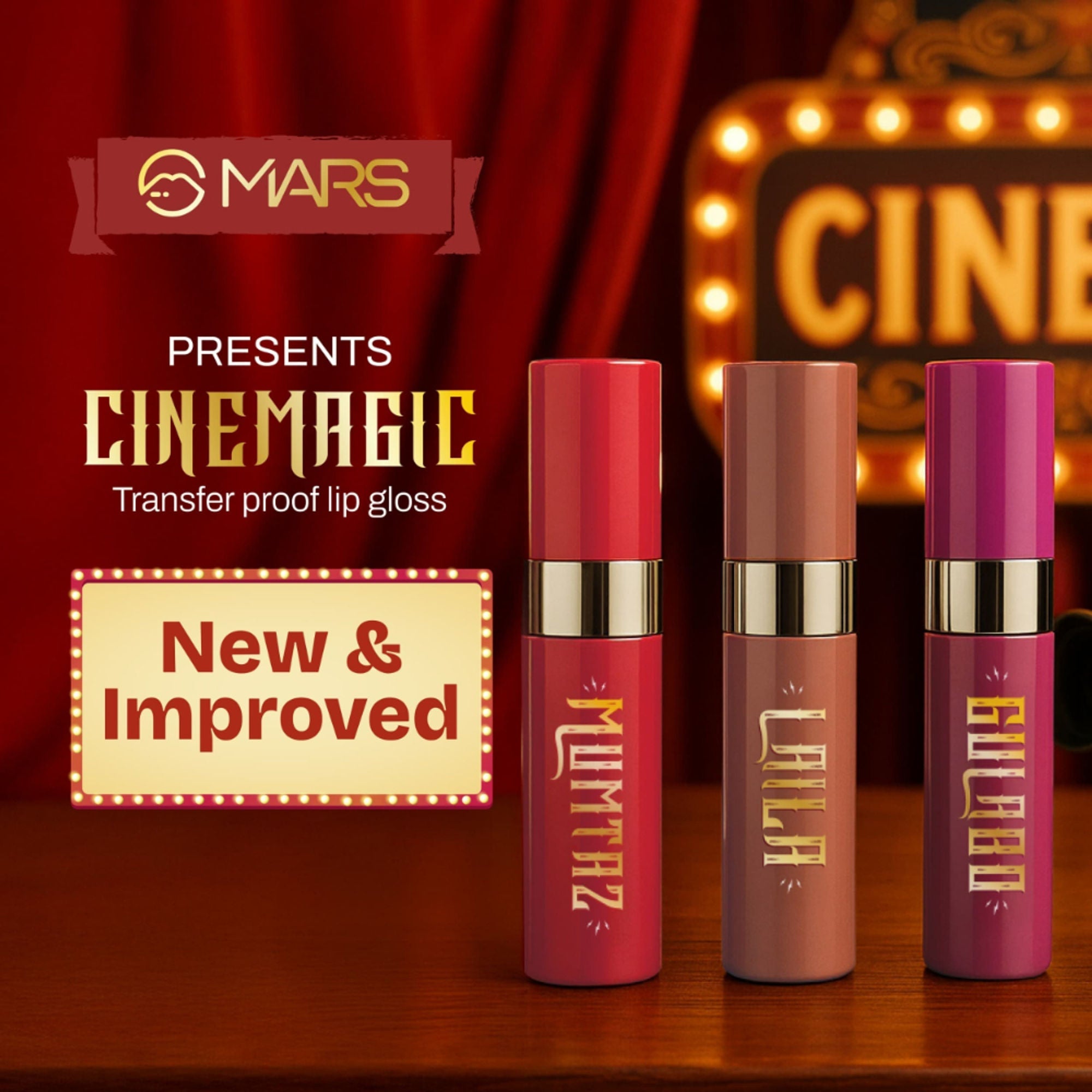 MARS Cosmetics Cinemagic Transfer-Proof Lip Gloss - 01-Noor