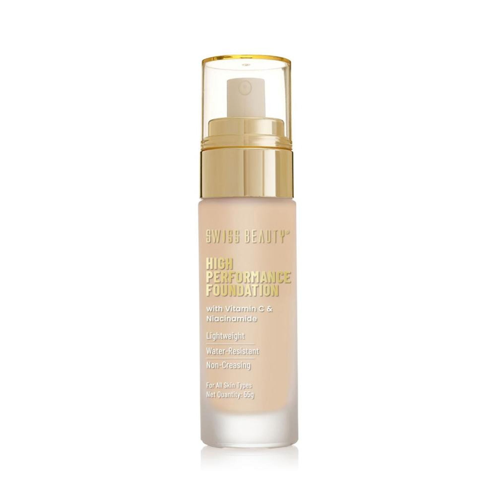 Swiss Beauty High Performance Foundation With Vitamin C & Niacinamide Light-Weight - 03 Natural Beige