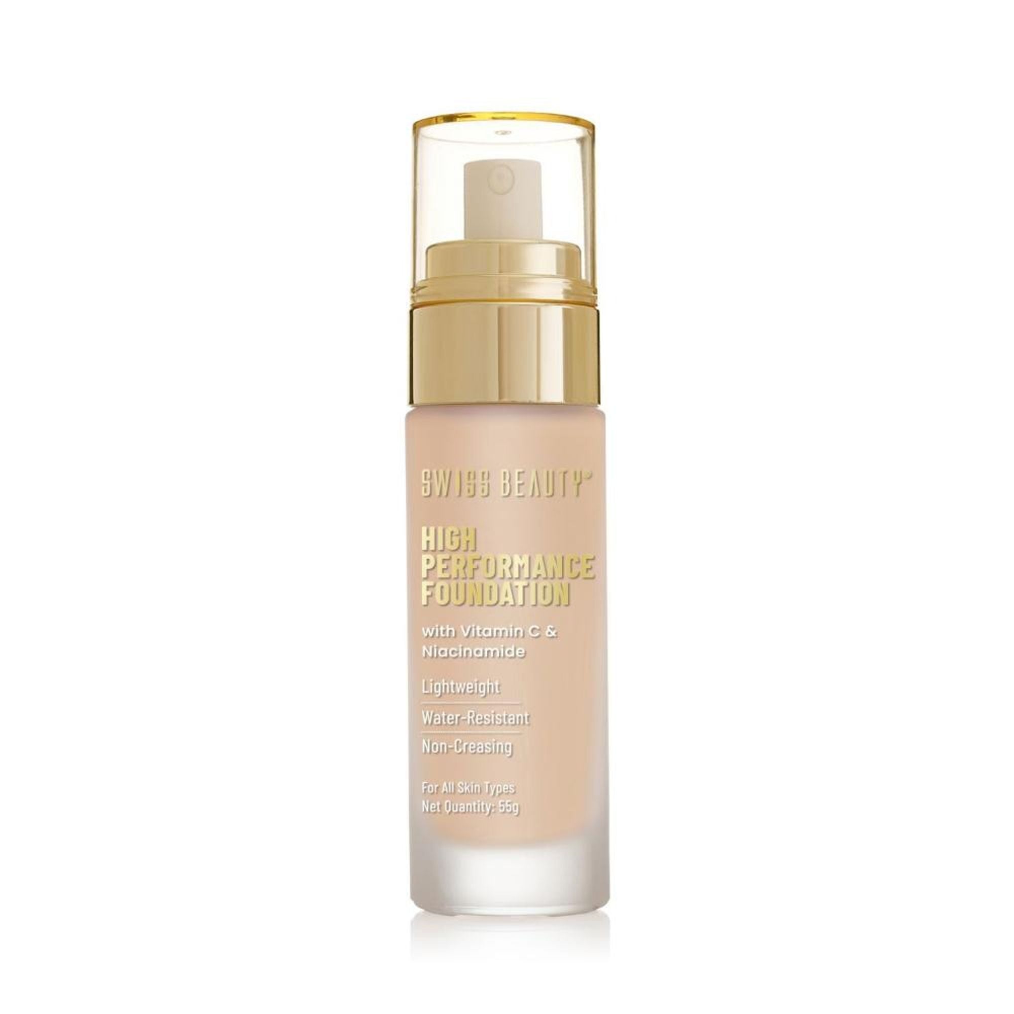 Swiss Beauty High Performance Foundation With Vitamin C & Niacinamide Light-Weight - 05 Classic Ivory