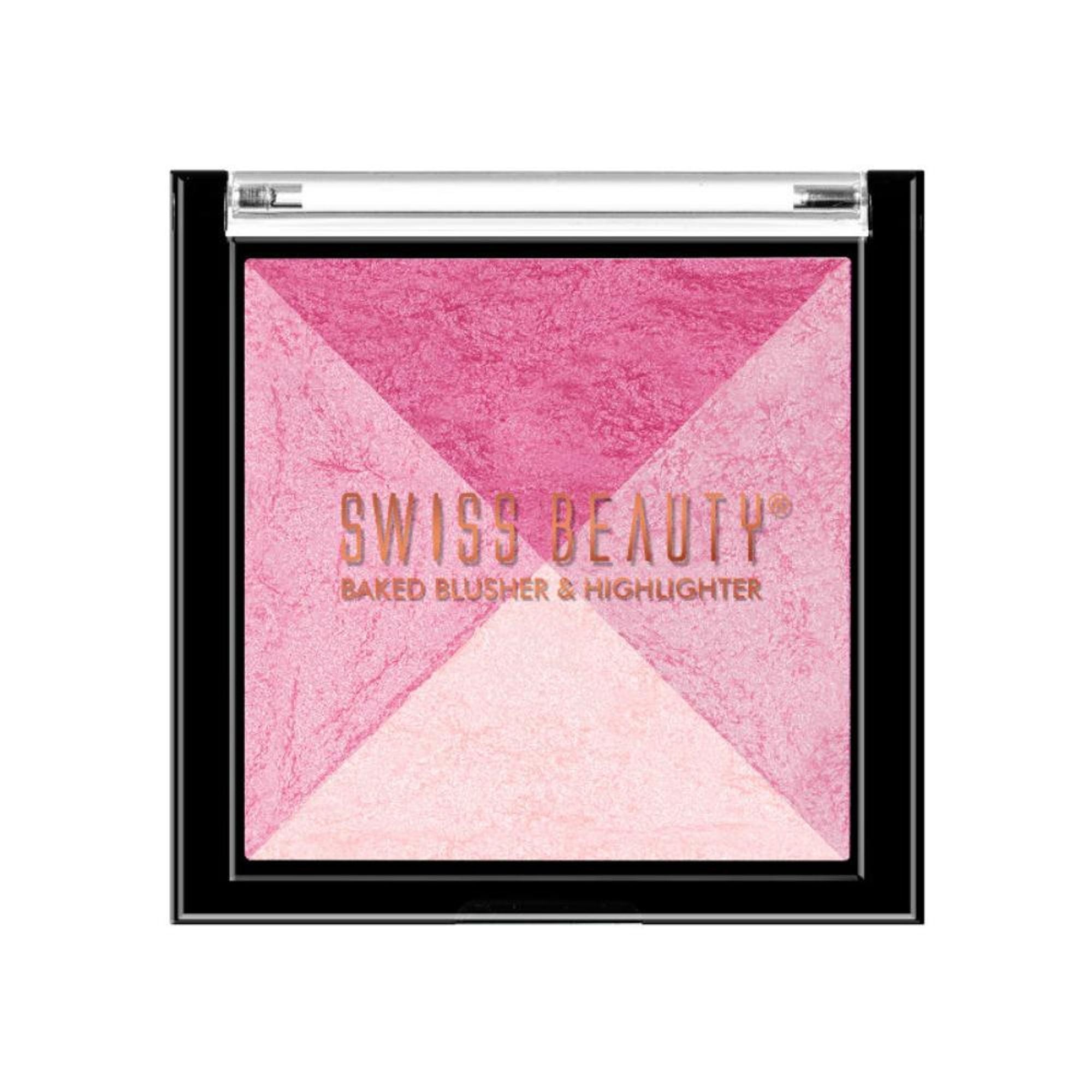 Swiss Beauty Baked Blusher & Highlighter - 03