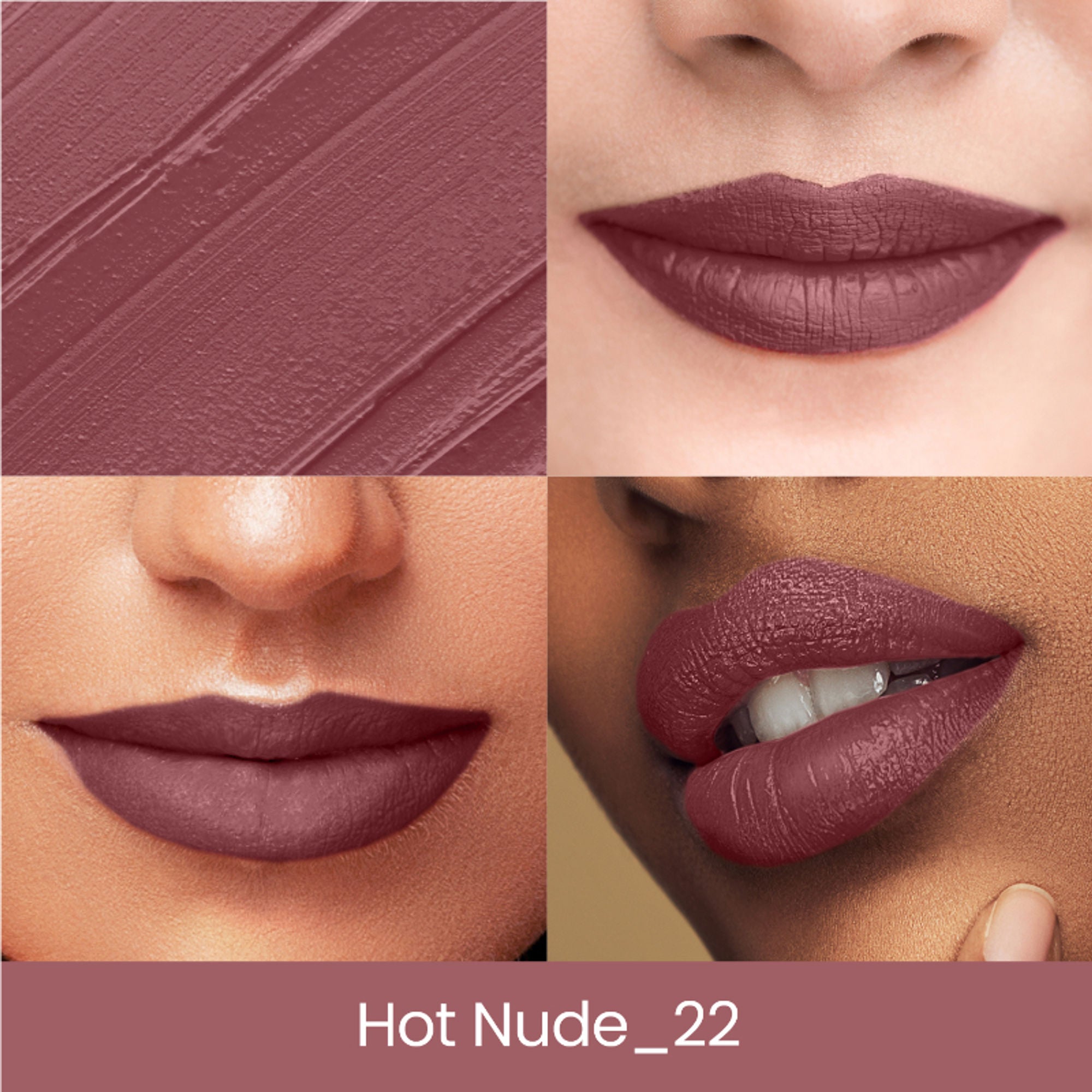 Swiss Beauty Lip Stain Matte Lipstick - 222 Hot Nude