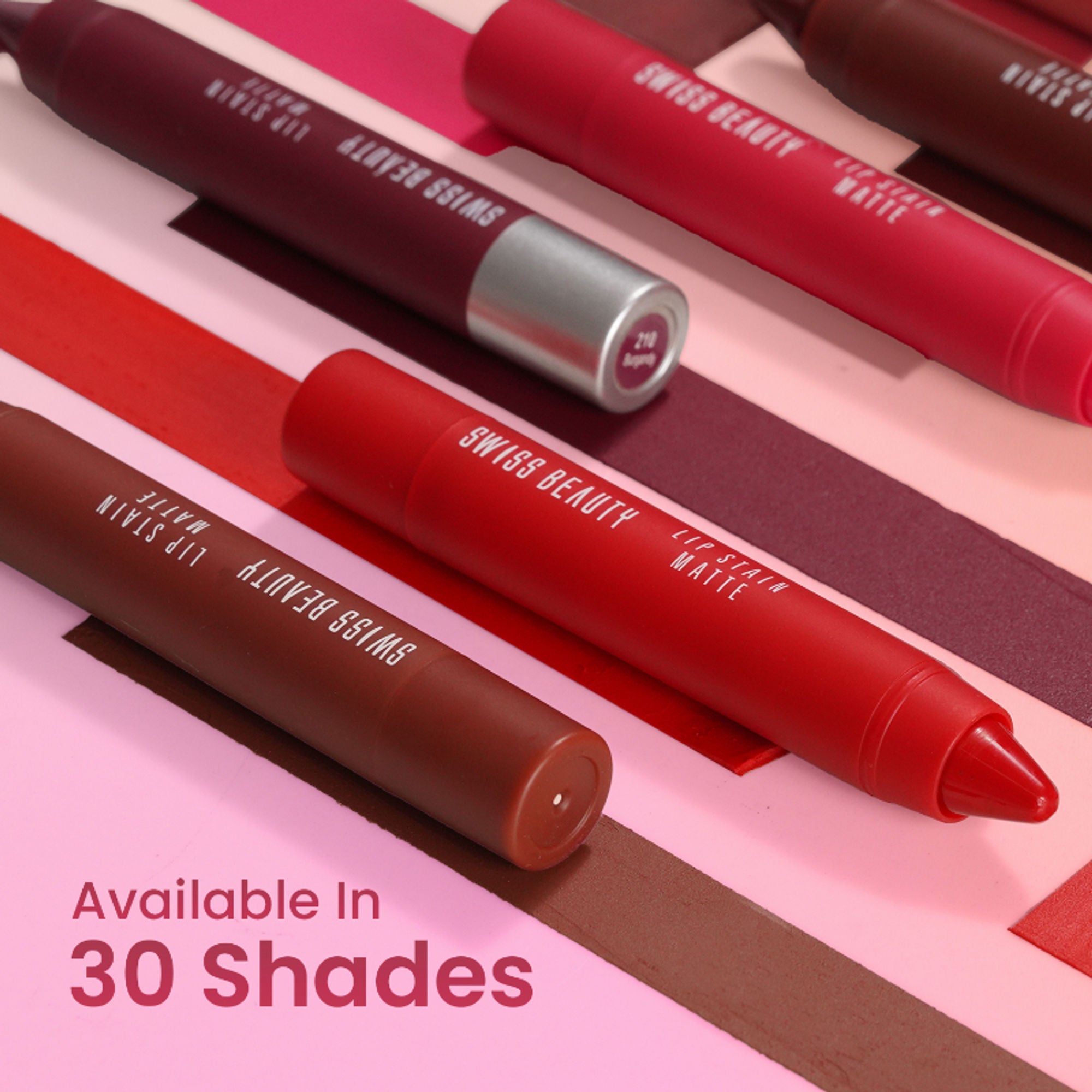 Swiss Beauty Lip Stain Matte Lipstick - 222 Hot Nude