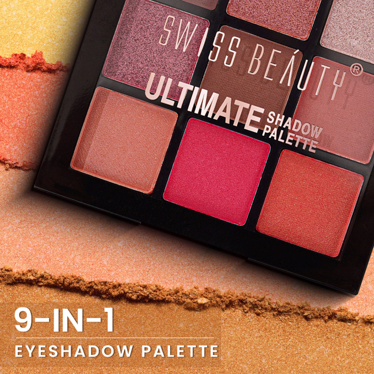 Swiss Beauty Ultimate 9 Pigmented Colors Eyeshadow Palette - 7