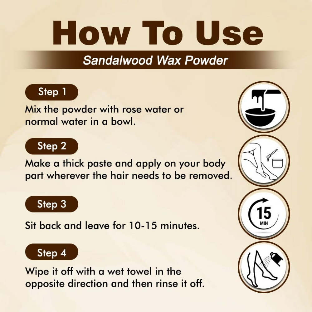 VedicAyurveda Herbal Wax Powder - Sandalwood