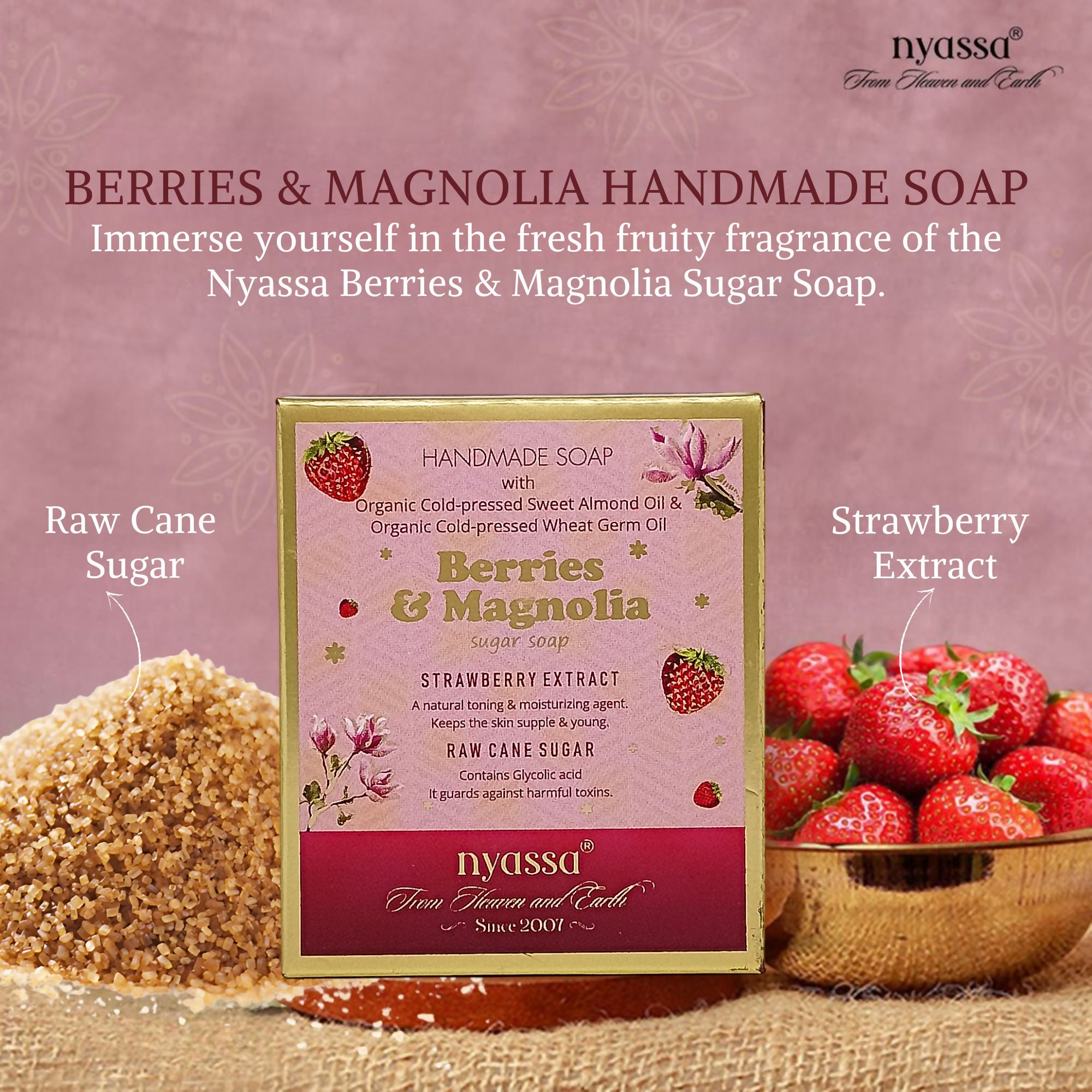 Nyassa Berries & Magnolia Luxurious Handmade Soap