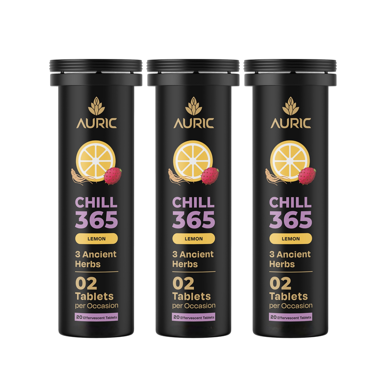 Auric Chill 365 Tablets | Lemon Flavour