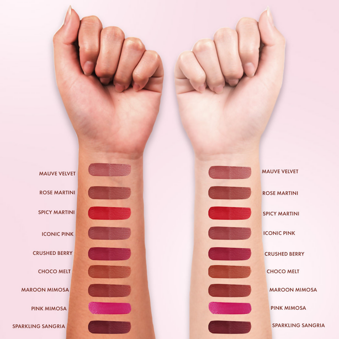 mCaffeine Shades Creamy Matte Kiss Bullet Lipstick Moisturizing Lightweight - Spicy Martini