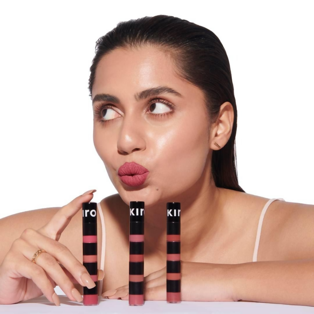 Kiro Four Play Non-Stop Airy Matte Liquid Lip Stack – Paramount Pink