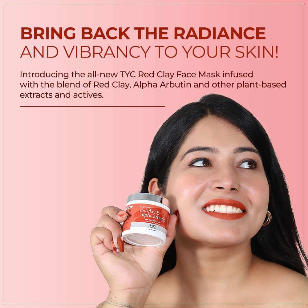 TYC Red Clay Face Mask