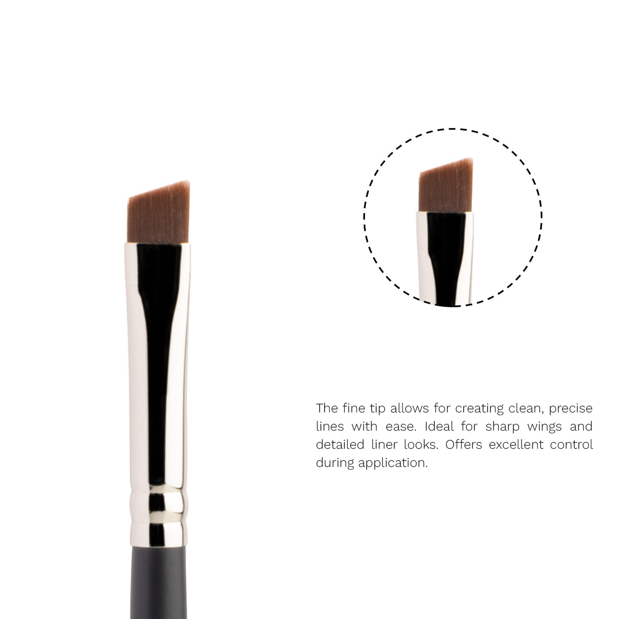 PAC Studio Eyeliner Brush 372 - Fine Tip Angled Eyeliner Brush, Suitable for Winged Liners or Filling Brows