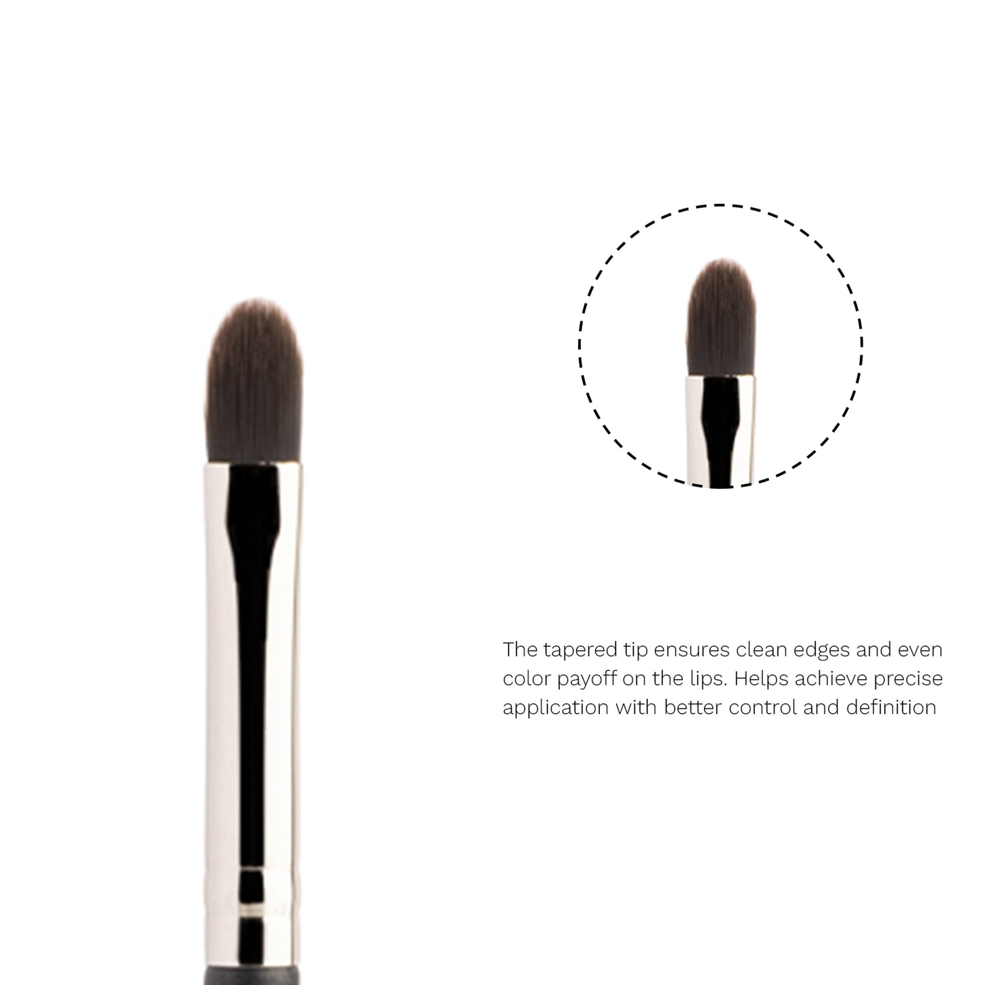 PAC Studio Lip Brush 083 - Flat Lip Contour & Filler Brush, Precise Control for Smooth, Flawless Lip Lines