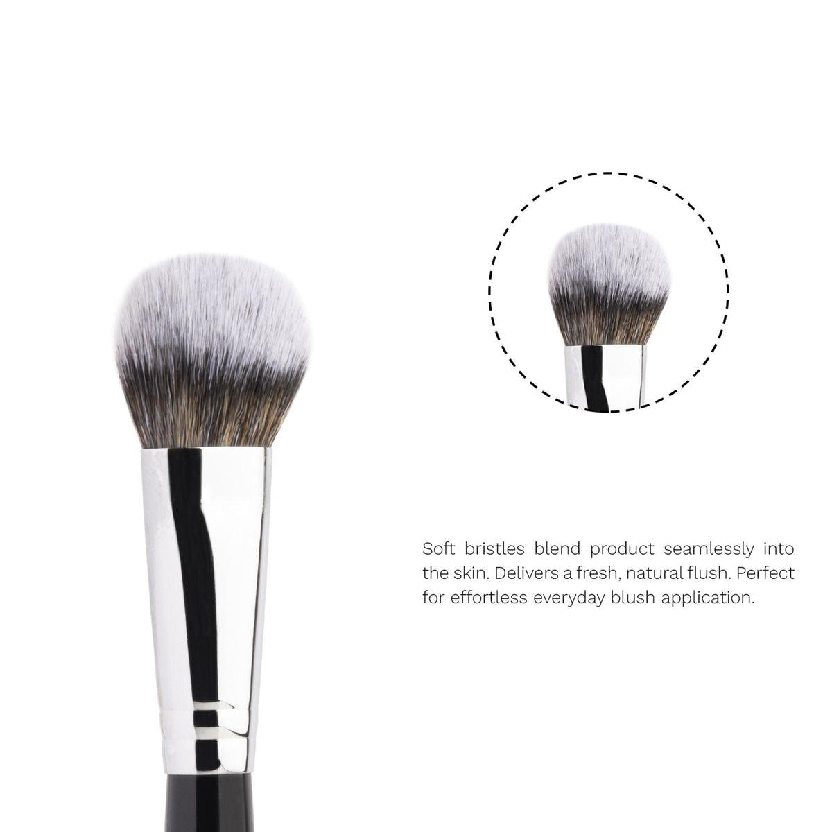 PAC Studio Blush Brush 262 - Small Tapered Dome Shaped, Multi Functional Use, Soft Synthetic Bristles
