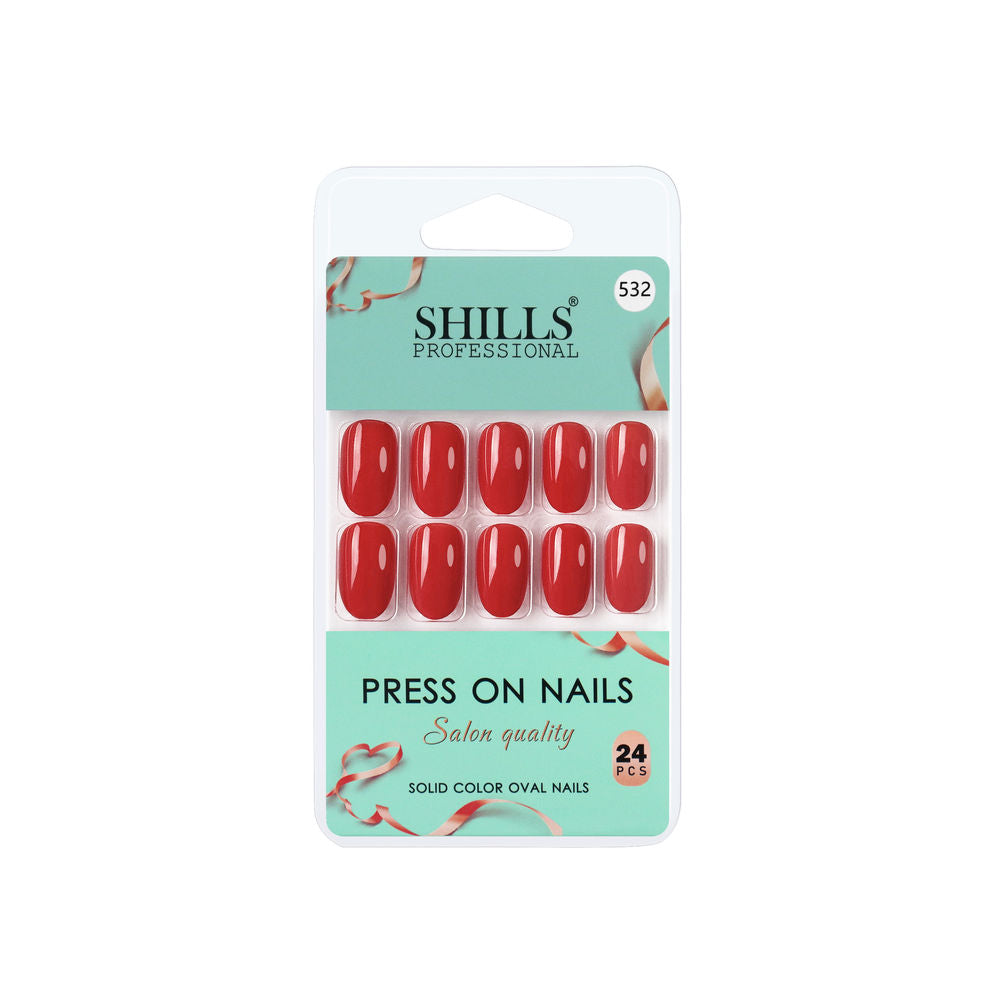 Shills Professional Reusable Press On Nails Oval - SPN532
