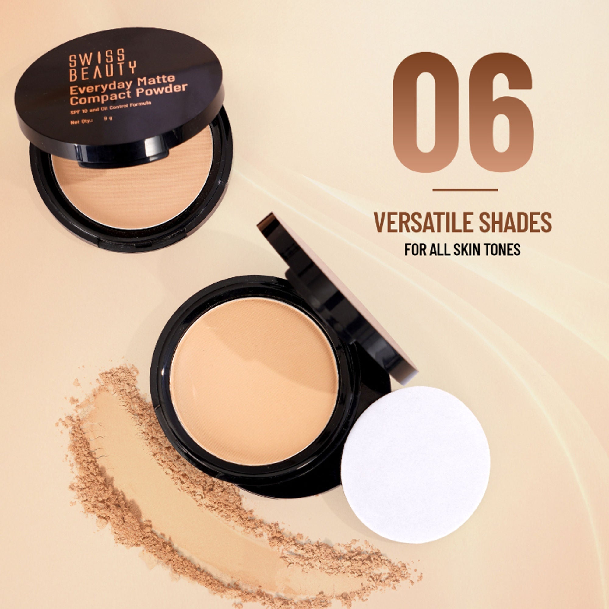 Swiss Beauty Everyday Matte Compact - 3 Vanilla