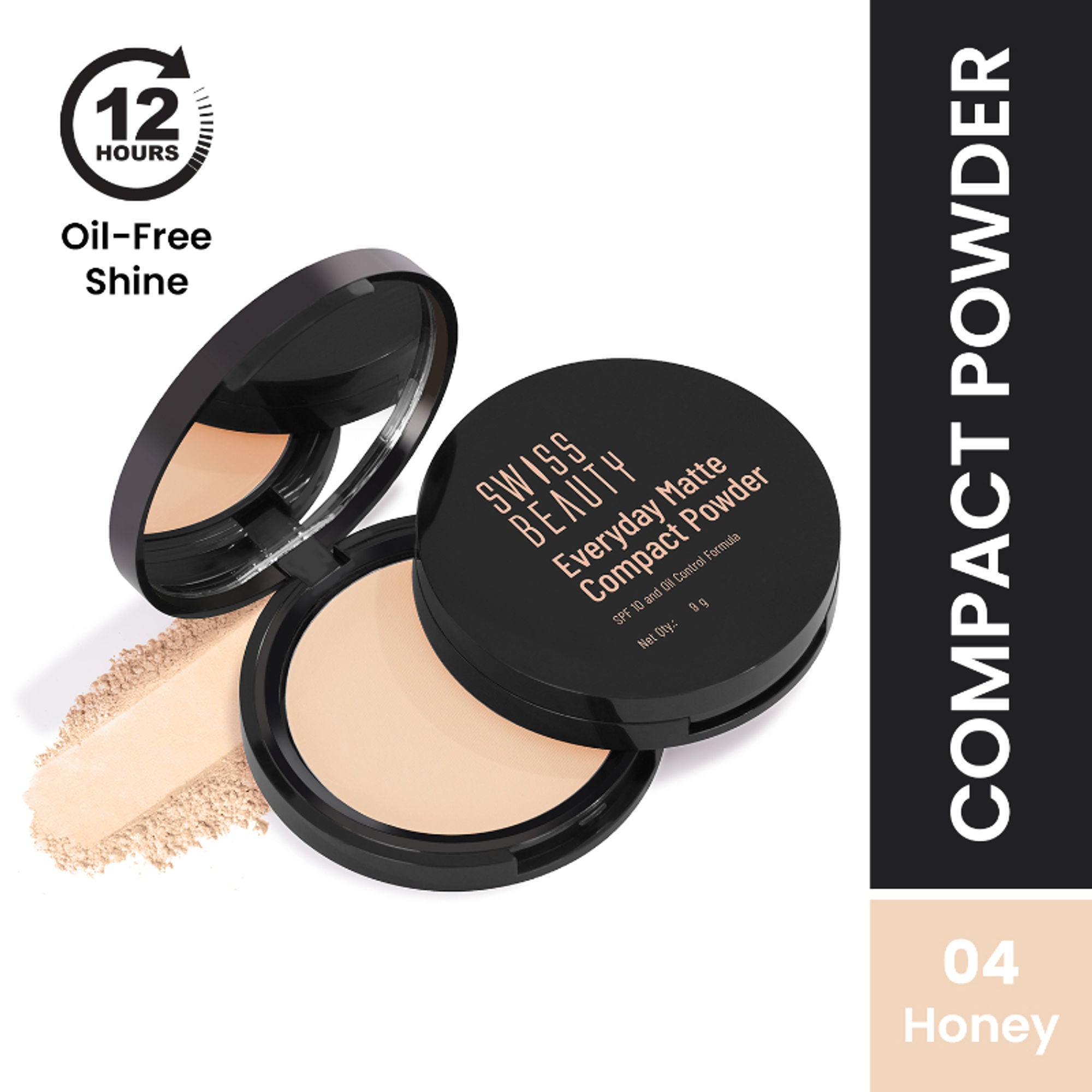 Swiss Beauty Everyday Matte Compact - 4 Honey