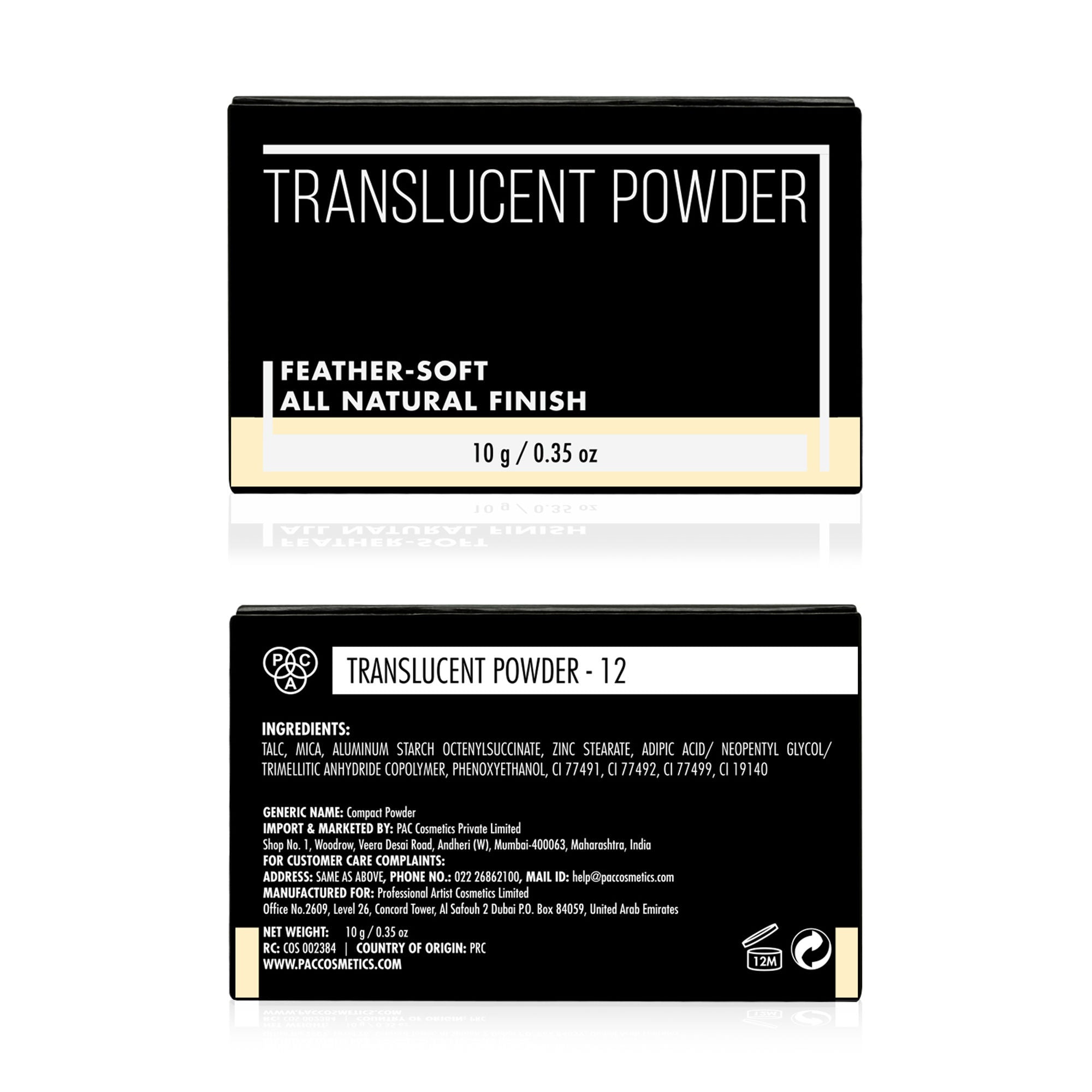 PAC Studio Translucent Powder - 12