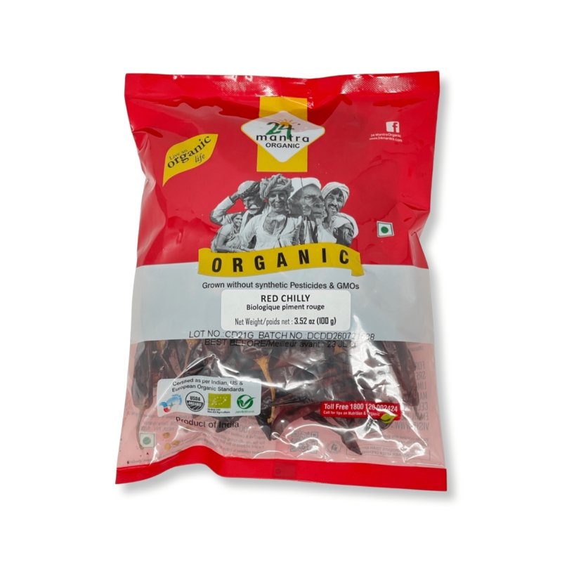 24 Mantra Organic Red Stick Chilli 100g