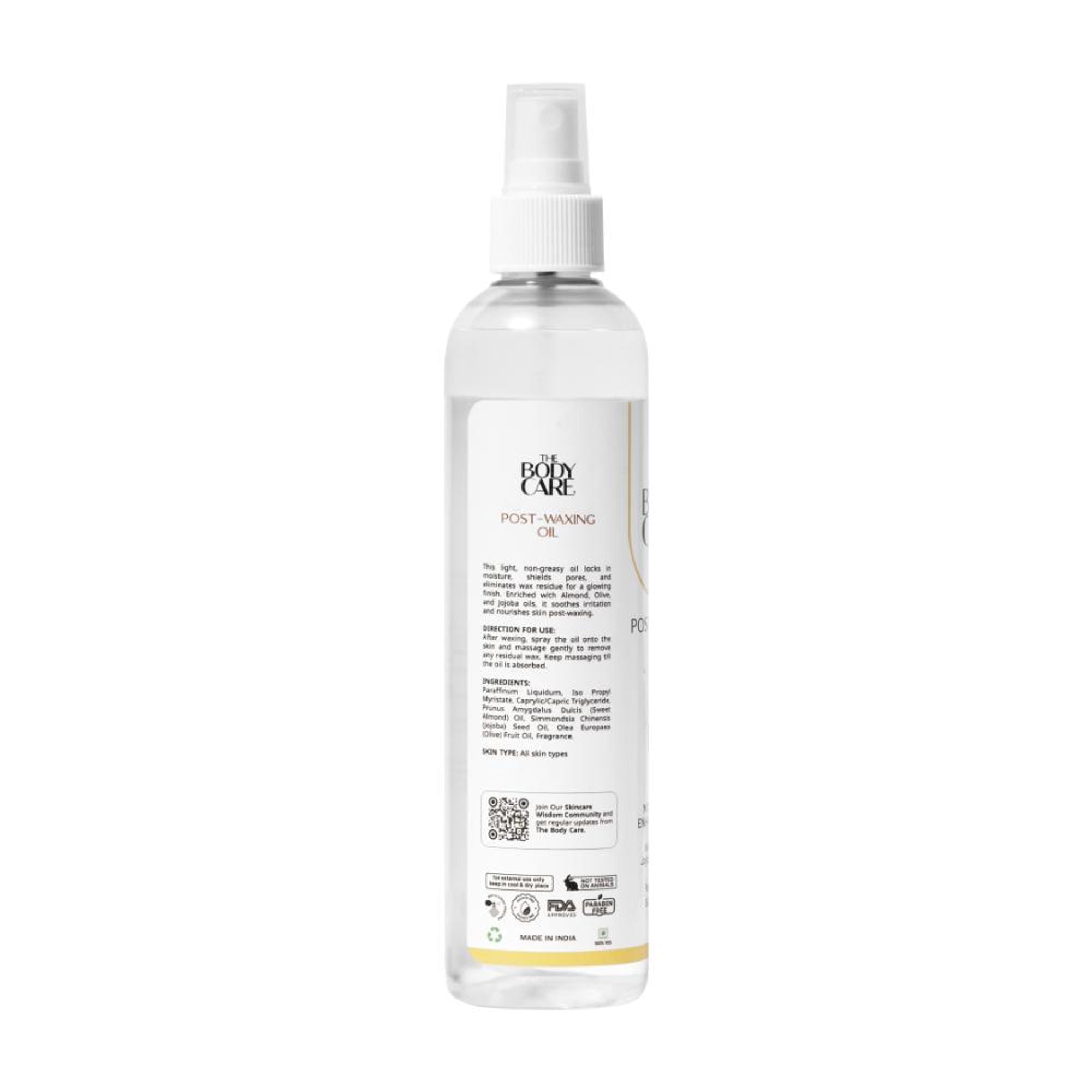 The Body Care Post Waxing Oil