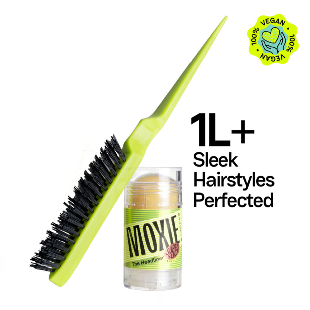 Moxie Beauty The Headliner Wax Stick & Hair Finishing Brush Duo