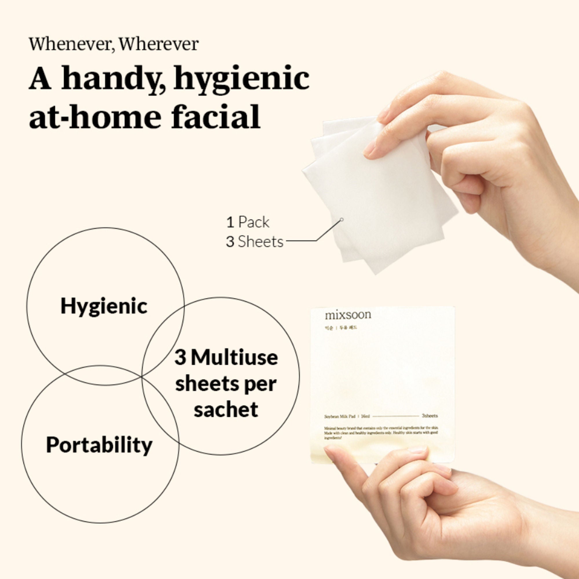 Mixsoon Soybean Milk Pad, Brightens & Deeply Hydrates Dry, Dull Skin with Fermented Soy