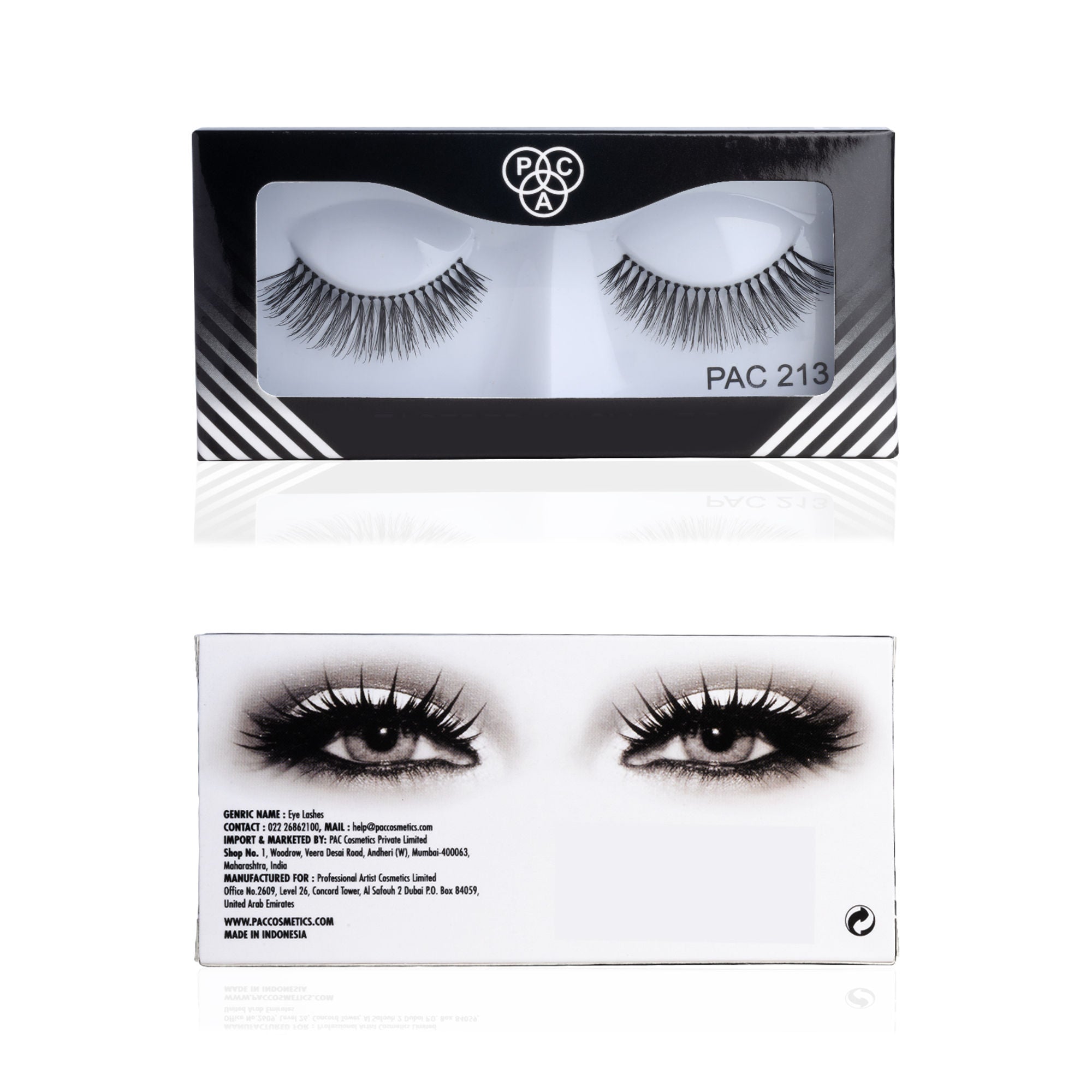 PAC Studio Tapered Lash 213 - Handmade Natural Looking, Reusable up to 12x, Seamlessly Blends with Lashes