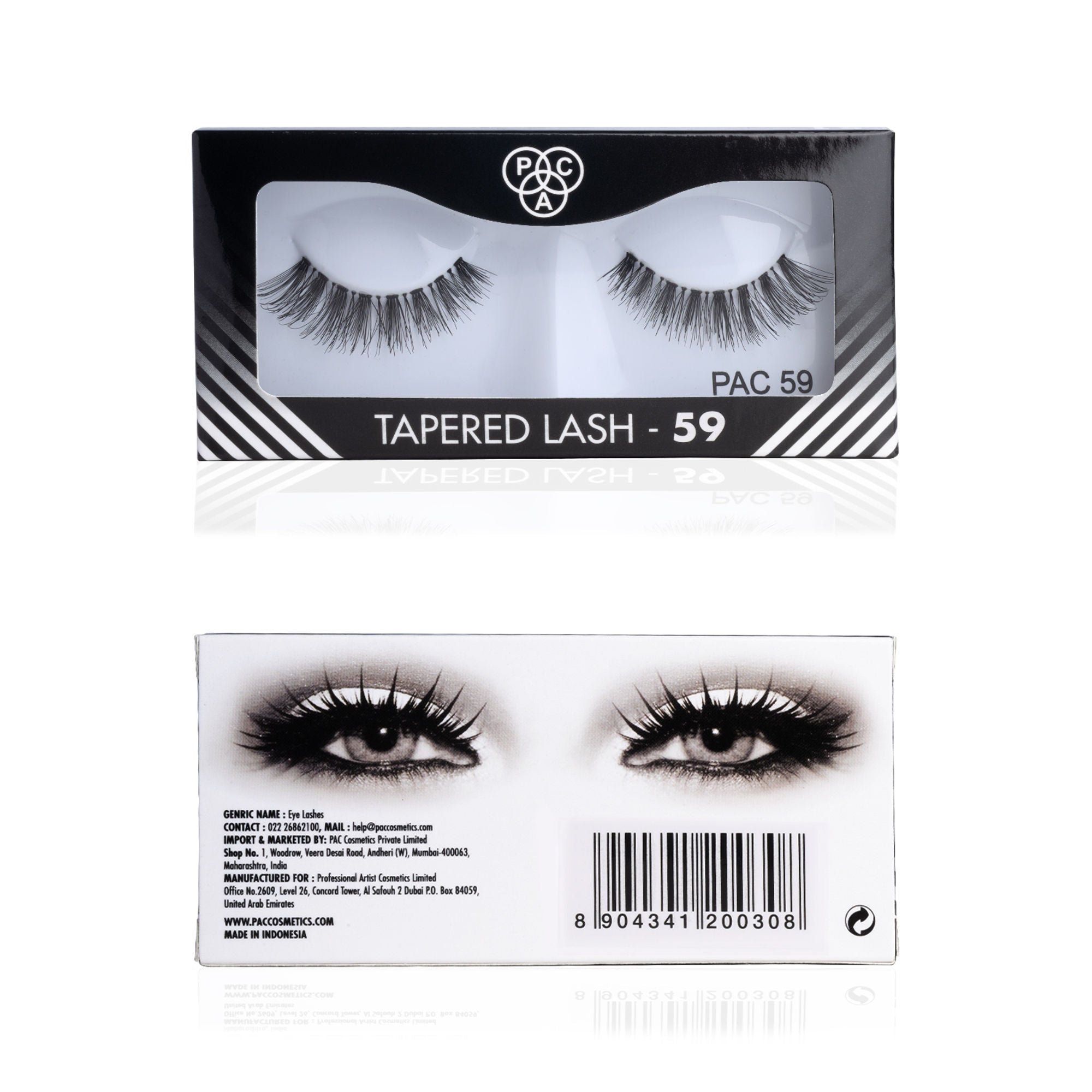 PAC Studio Tapered Lash 59 - Handmade Natural Looking, Reusable up to 12x, Seamlessly Blends with Lashes
