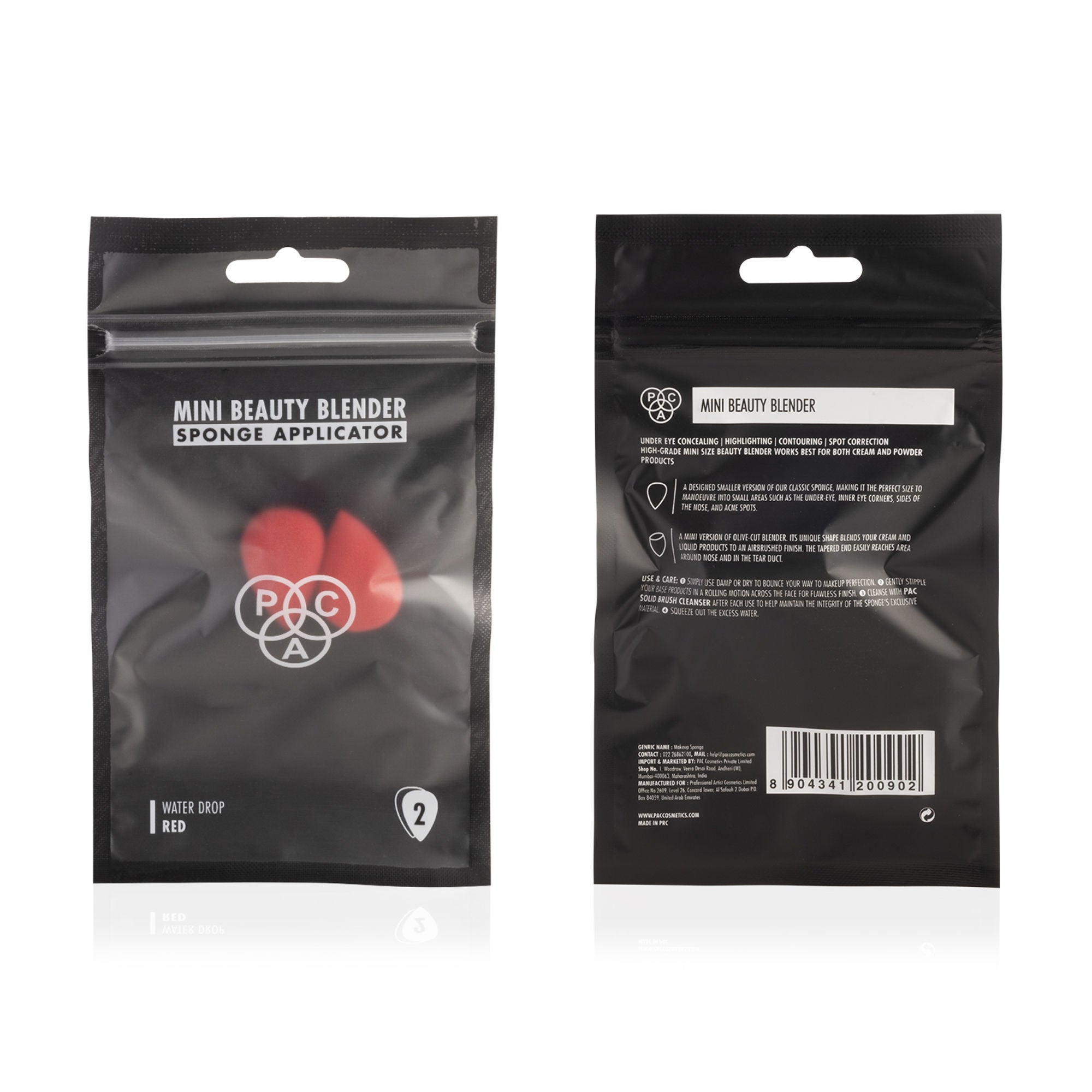 Mini Sponge Set Water Drop - Red