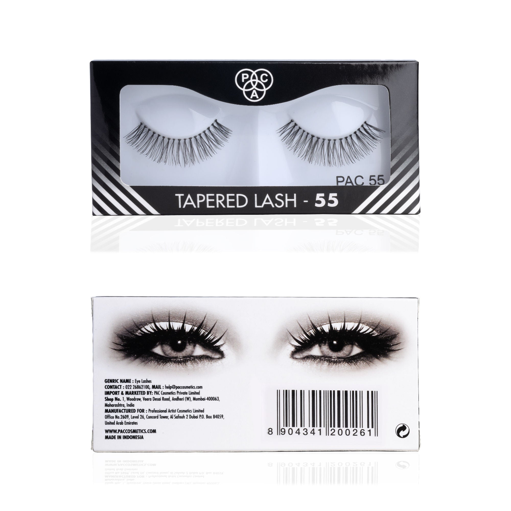 PAC Studio Tapered Lash 55 - Handmade Natural Looking, Reusable up to 12x, Seamlessly Blends with Lashes