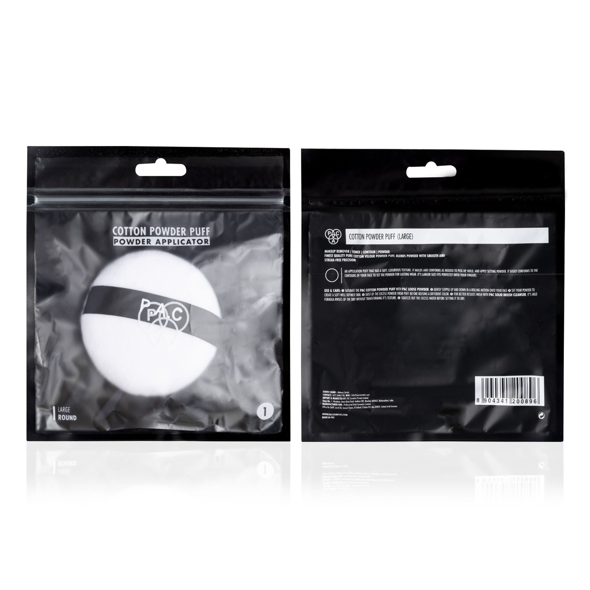 PAC Studio Makeup Sponge - Powder Puff (Large) (1 Pcs)(White)