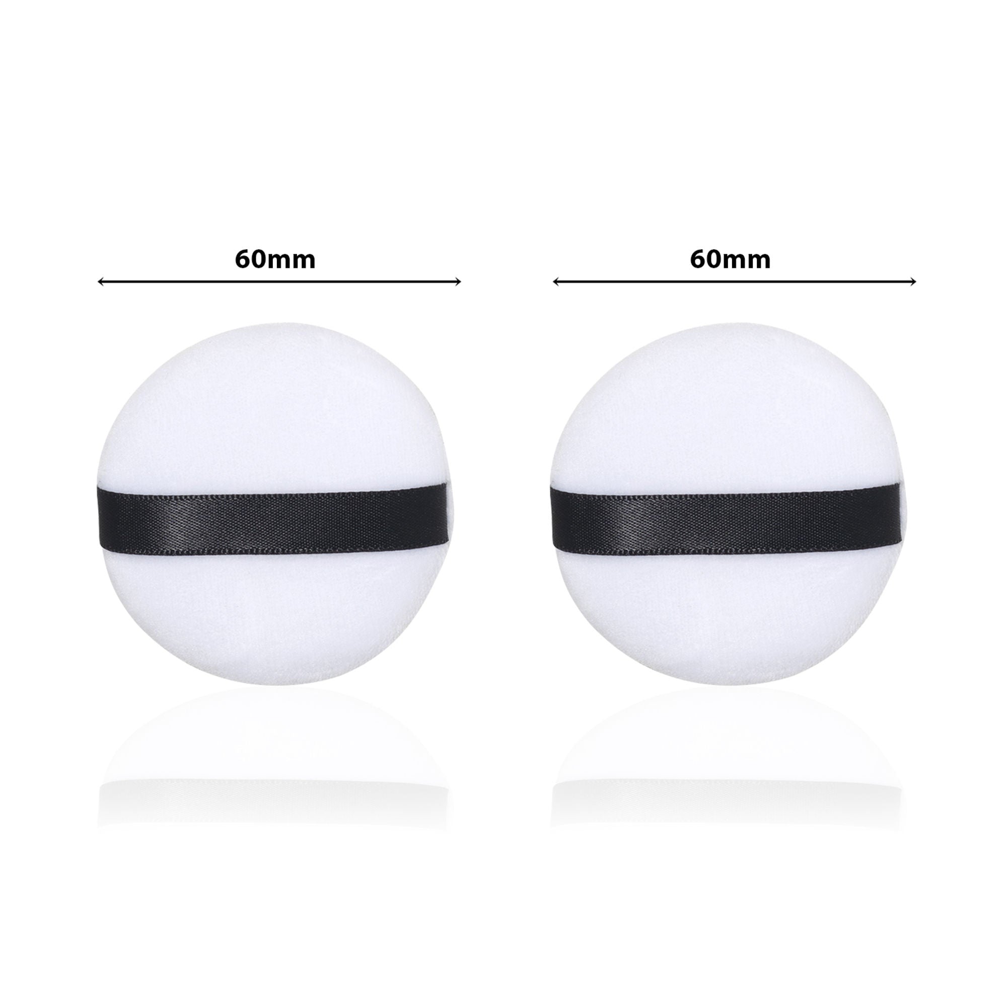 PAC Studio Medium Cotton Round Puff - White 2 Pc