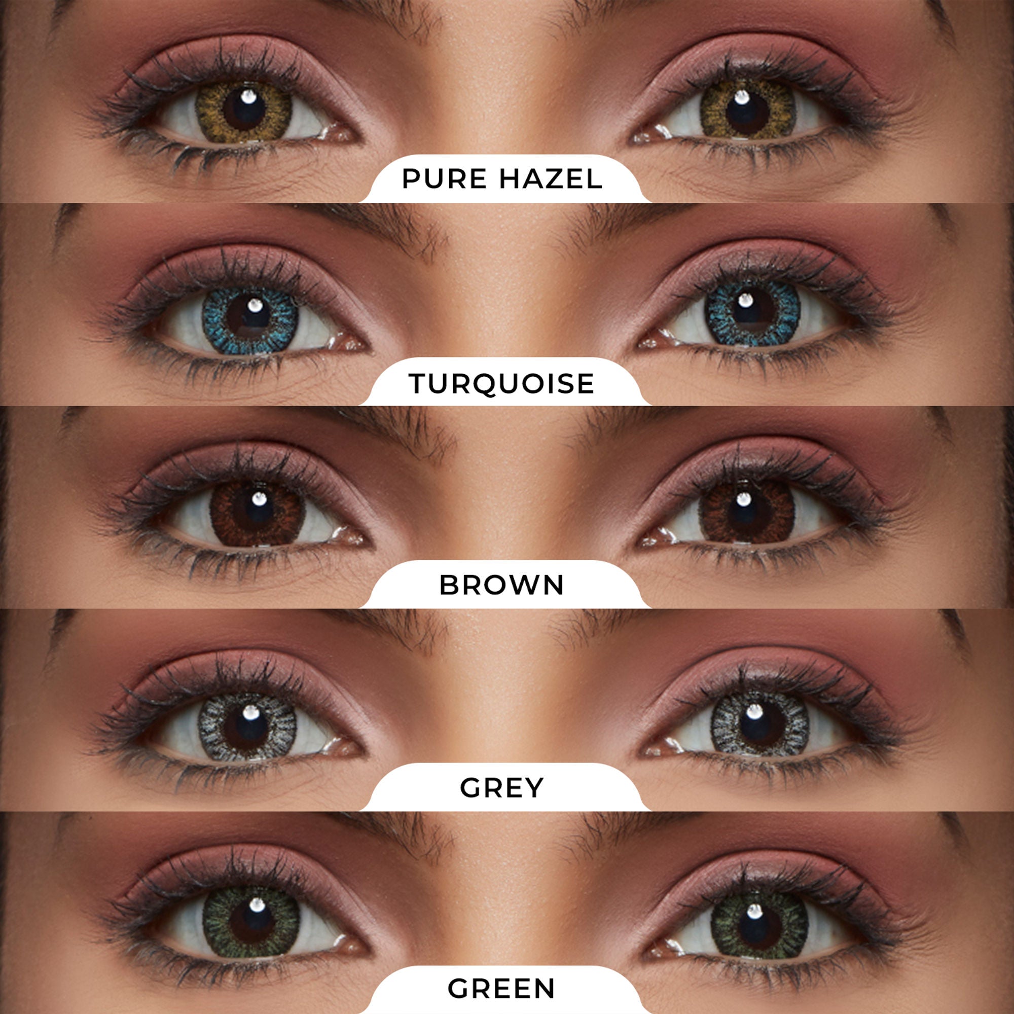 PAC Studio IRIS Premium Contact Lenses Mix - Comfortable Natural Looking, 1 Day Wear, Non-Irritating