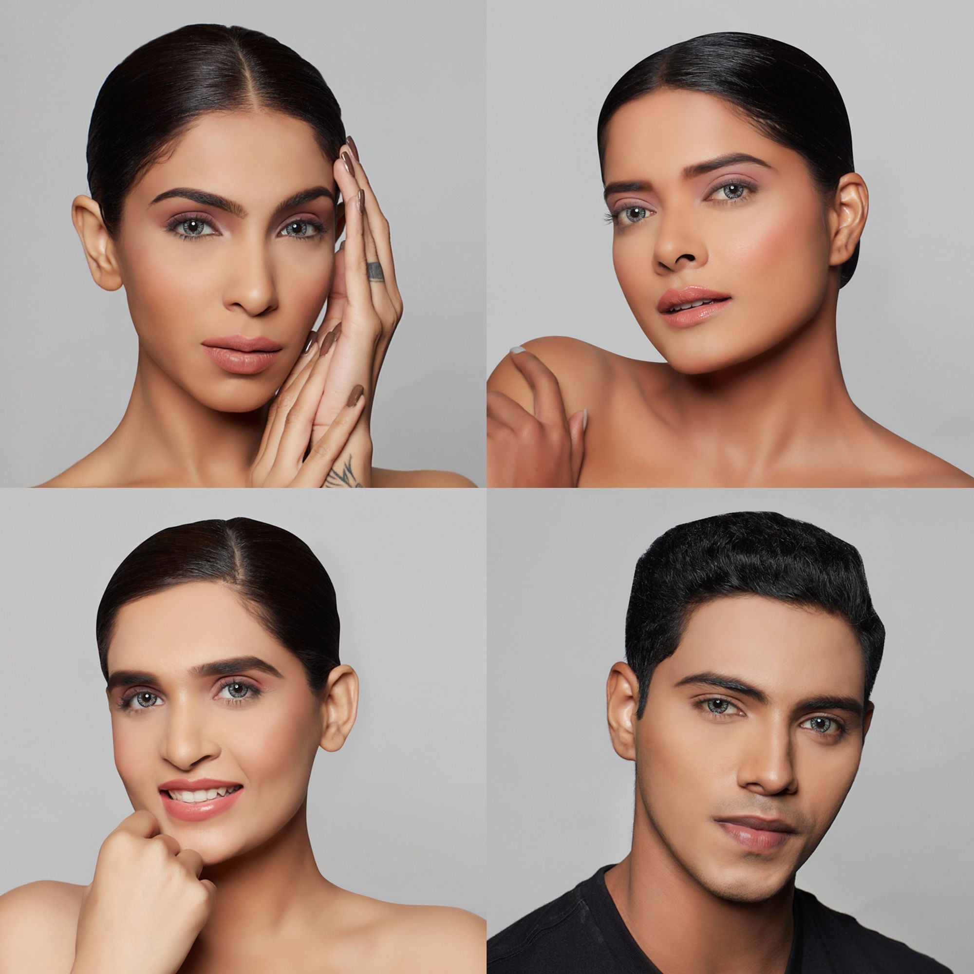 PAC Studio IRIS Premium Contact Lenses Grey - Comfortable Natural Looking, 1 Day Wear, Non-Irritating
