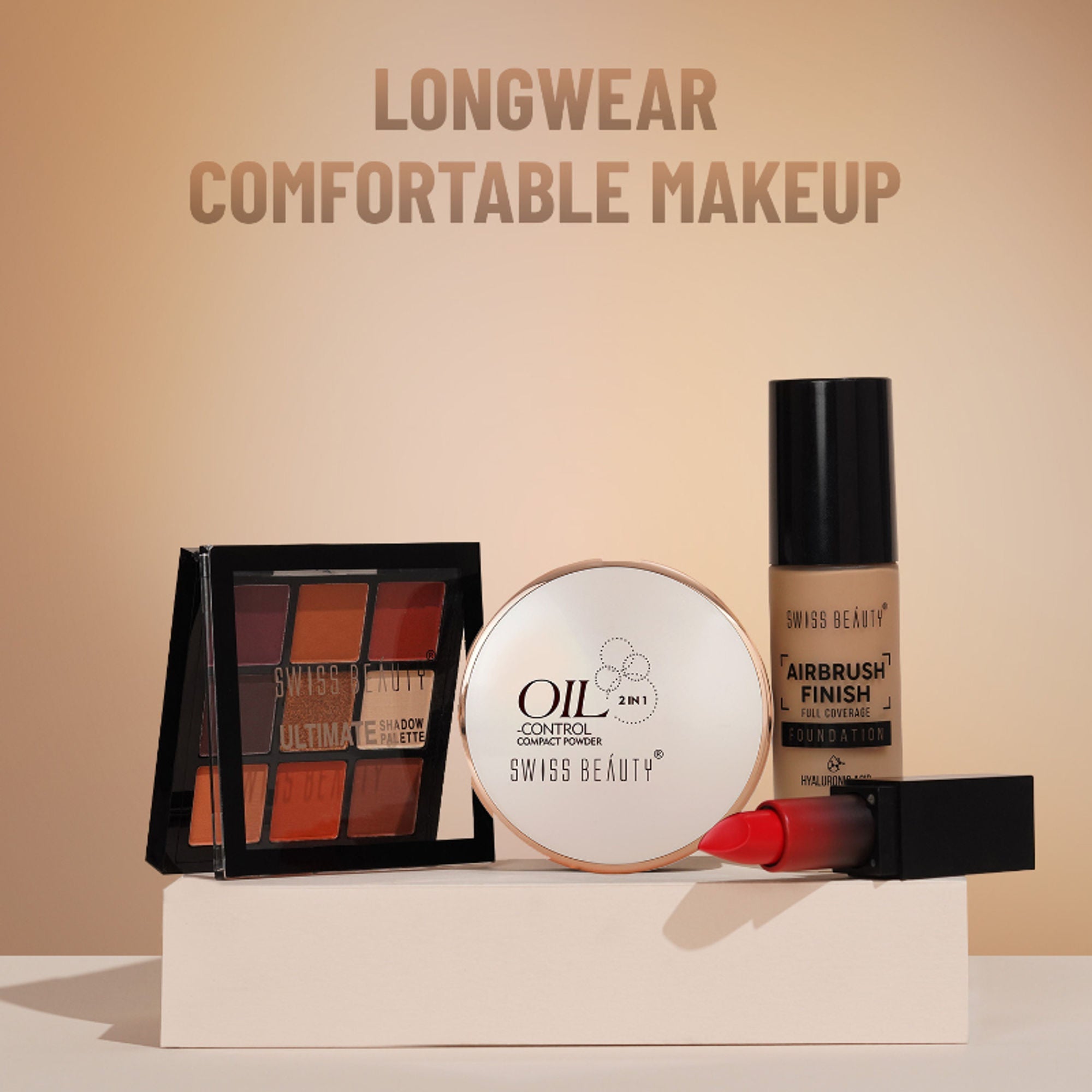 Swiss Beauty Oil Control Compact Powder - 04 Skin Beige