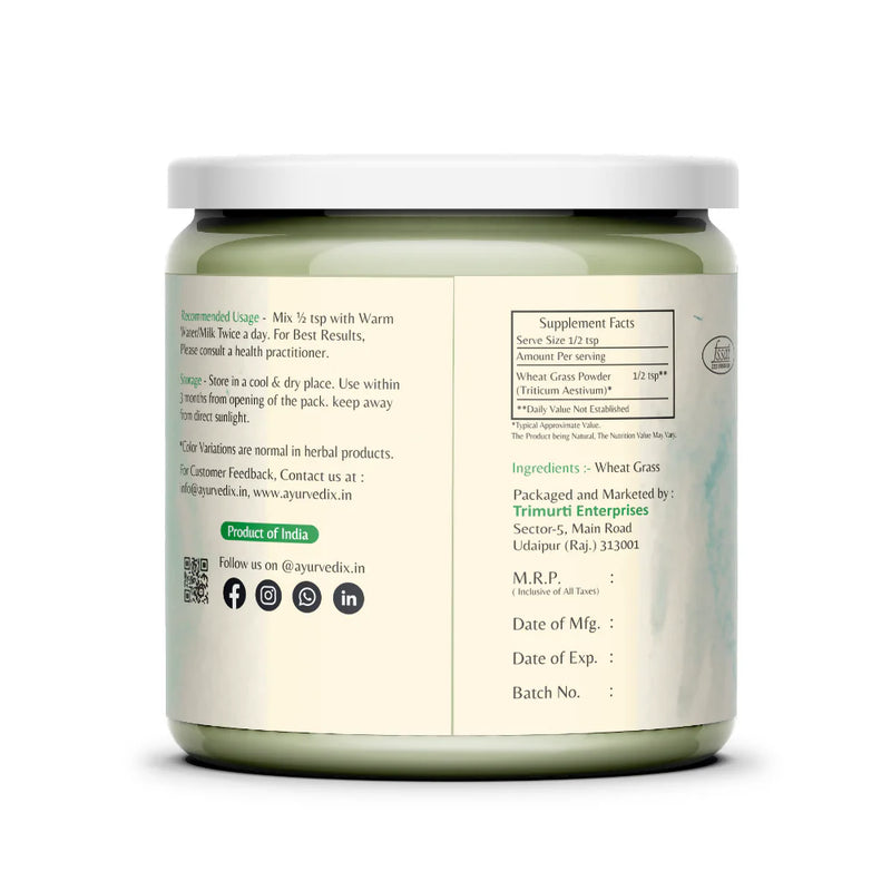 Ayurvedix Organic Wheatgrass Powder -100 gm