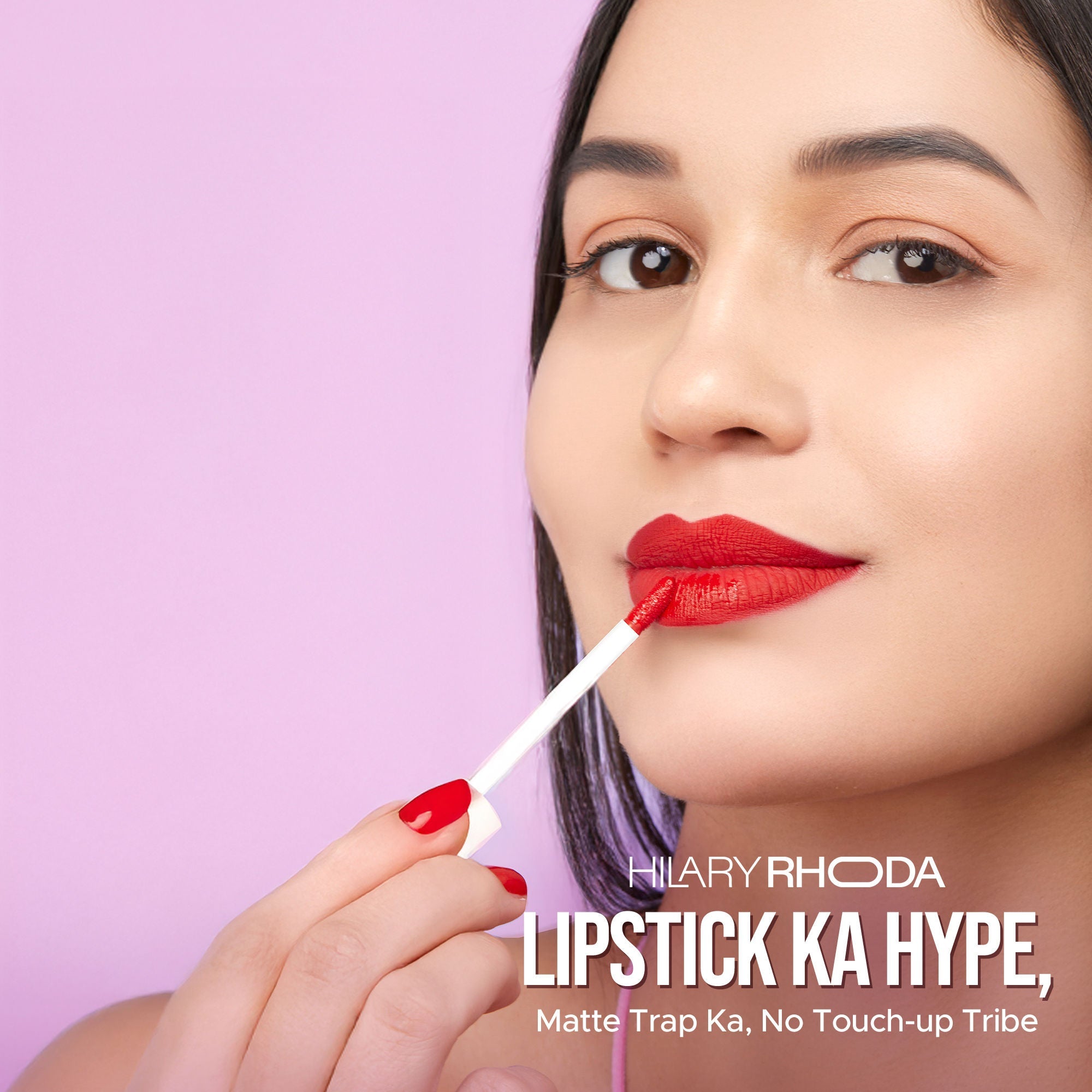 Hilary Rhoda Matte Trap Liquid Lipstick - Rose Red 18