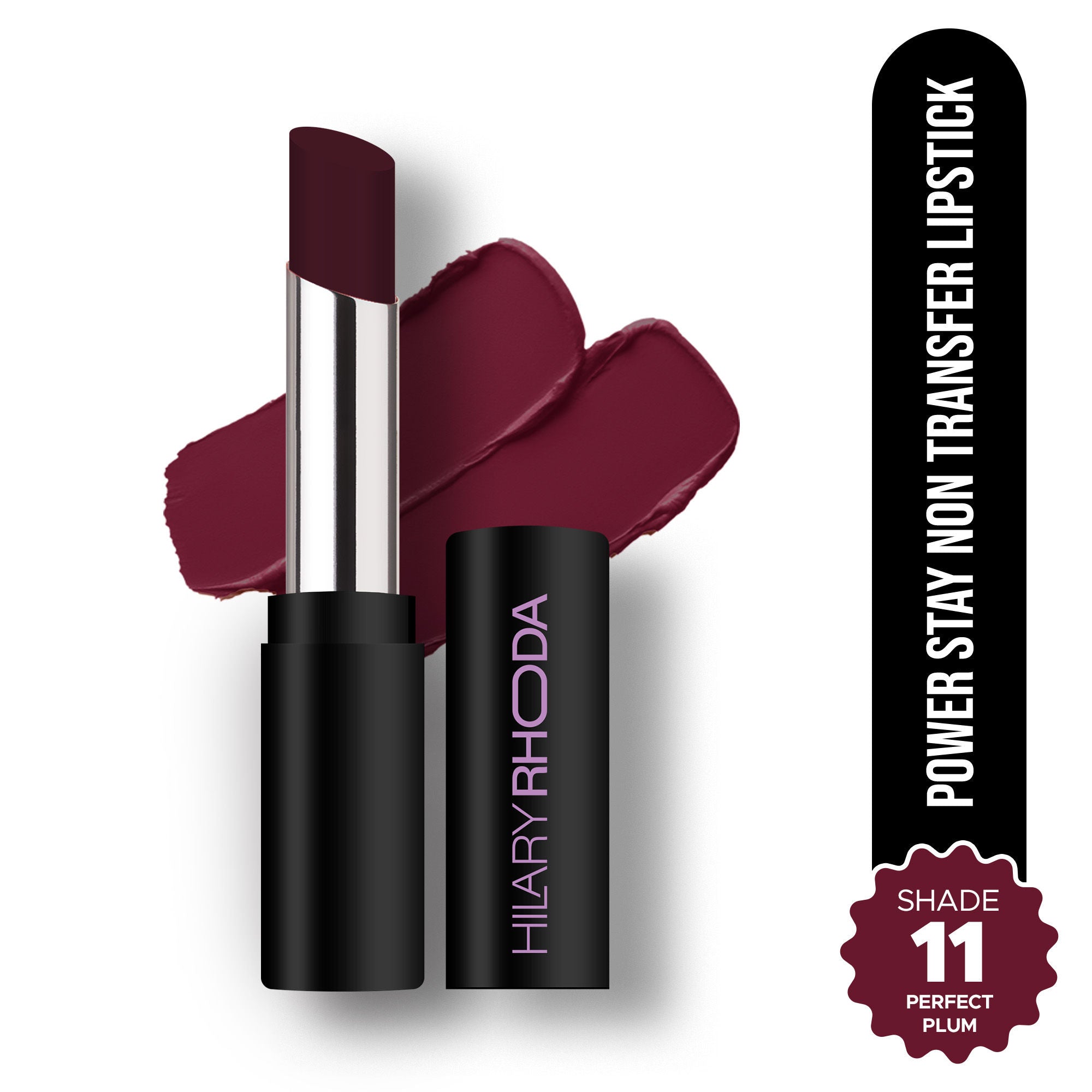 Hilary Rhoda Power Stay Non Transfer Lipstick - Perfect Plum 11