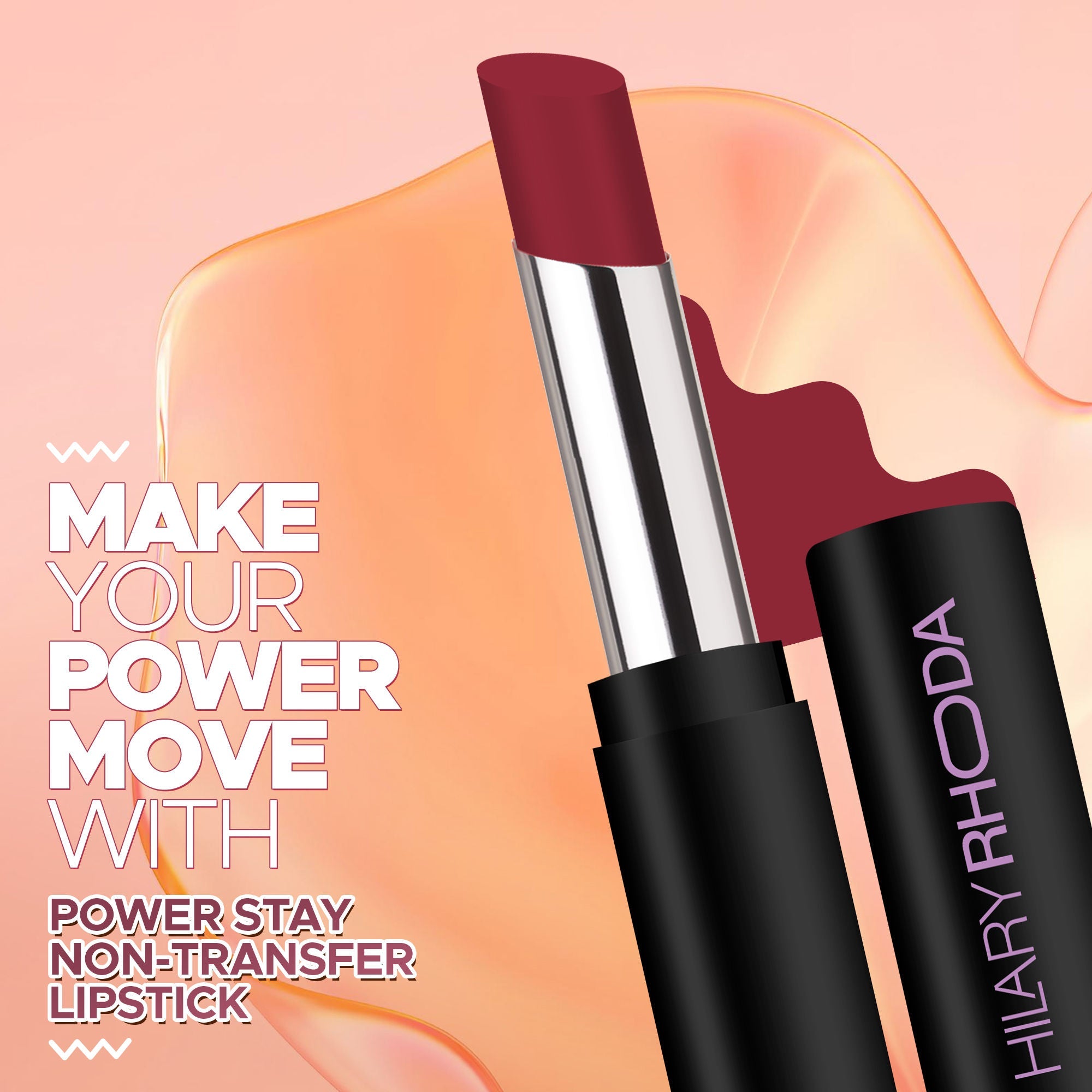 Hilary Rhoda Power Stay Non Transfer Lipstick - Petal Pink 12