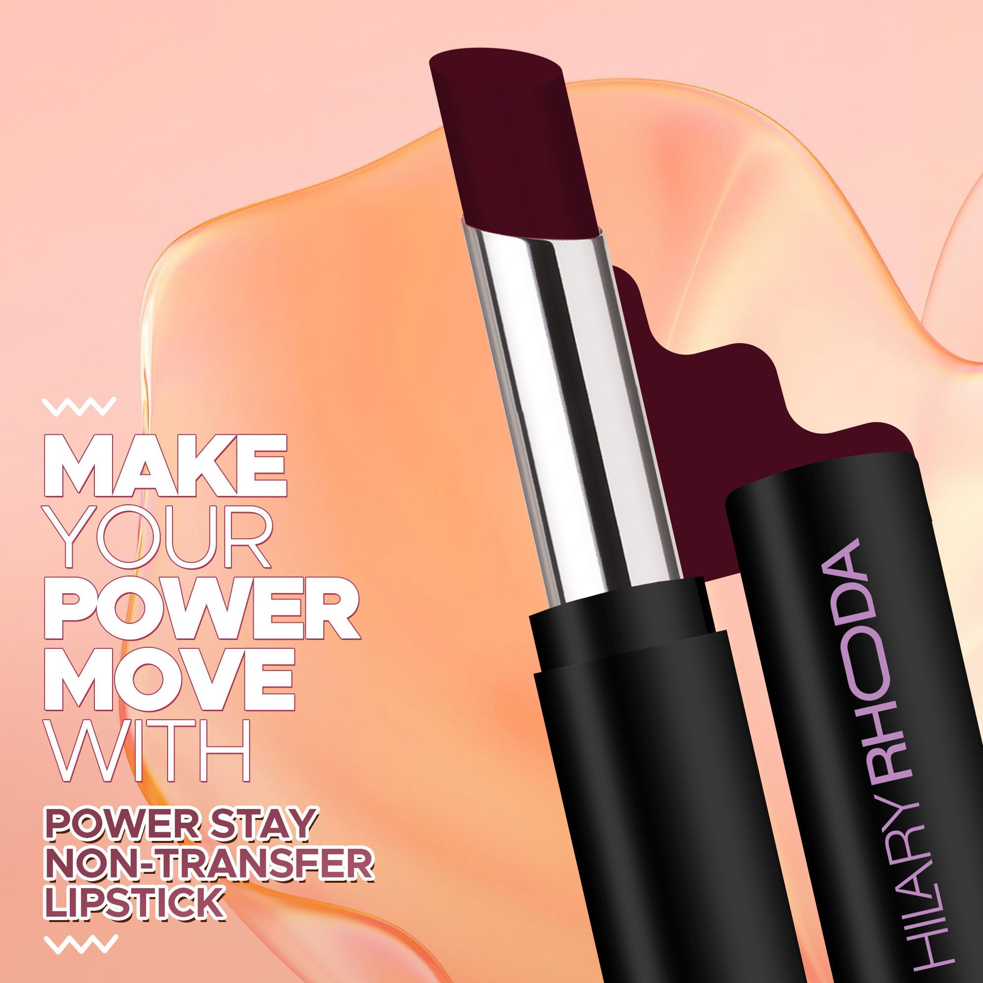 Hilary Rhoda Power Stay Non Transfer Lipstick - Royal Maroon 18