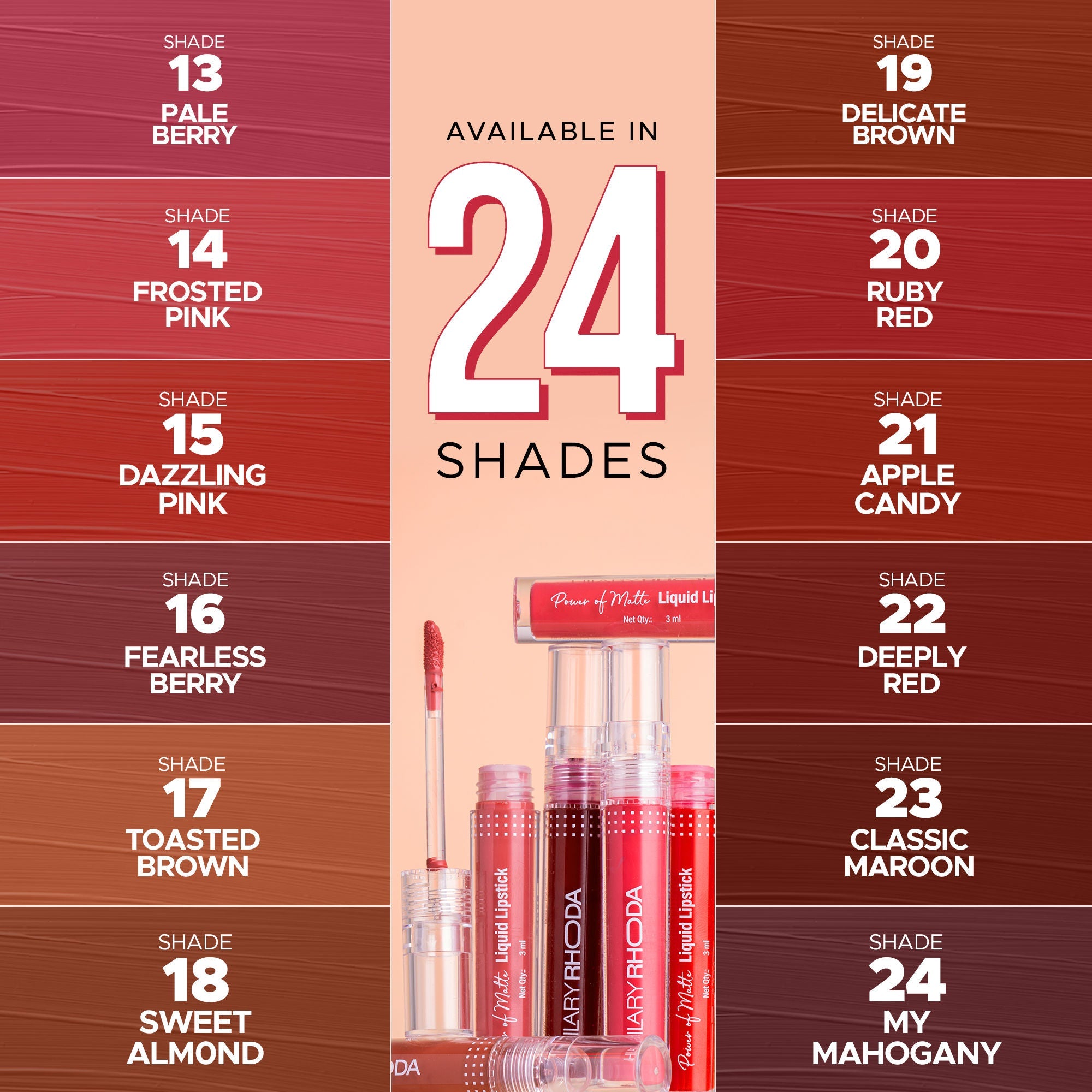 Hilary Rhoda Power Of Matte Liquid Lipstick - Dazzling Pink 15