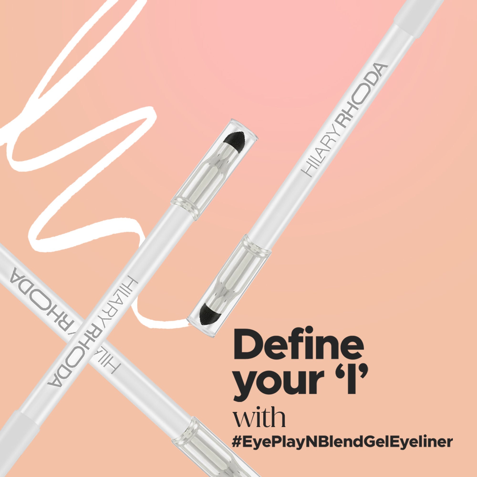 Hilary Rhoda Play N Blend Gel Eyeliner - Pure White 08