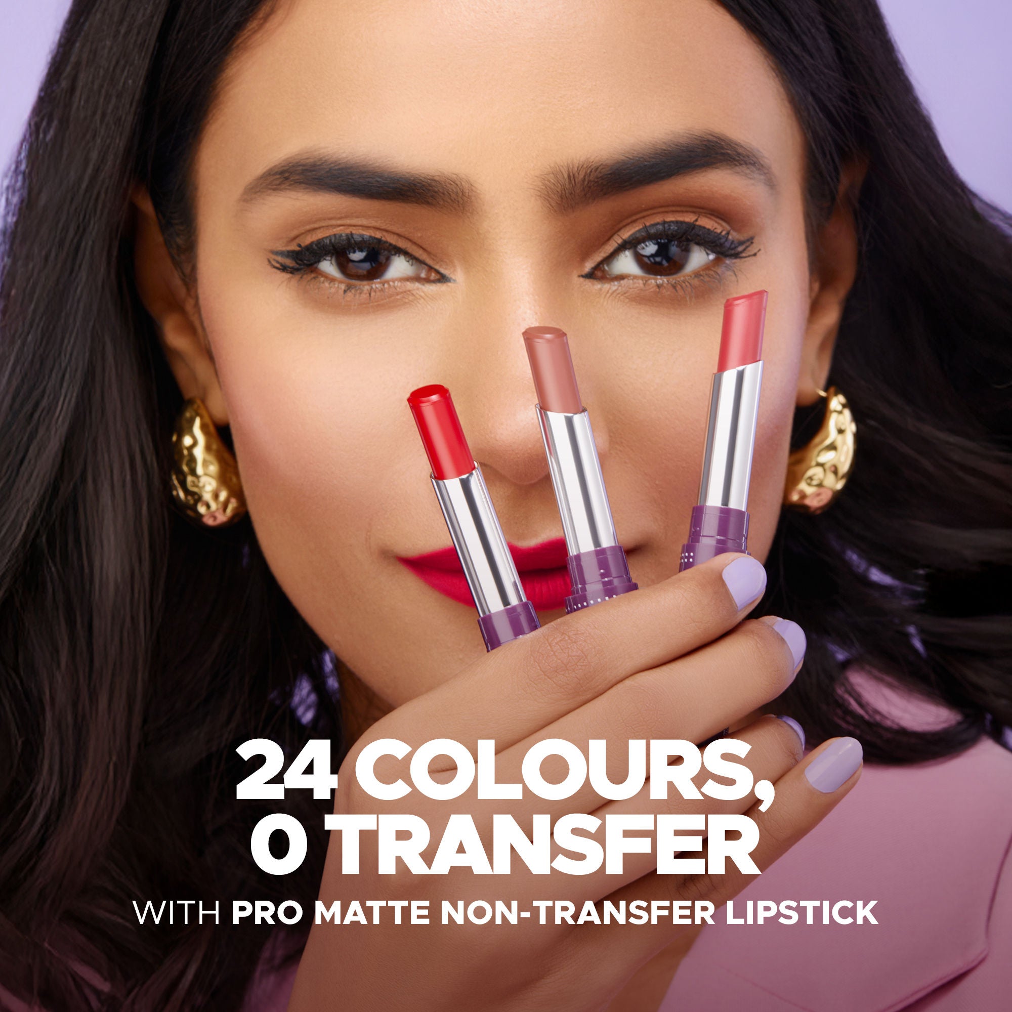 Hilary Rhoda Pro Matte Non-Transfer Waterproof Lipstick - Magent 07
