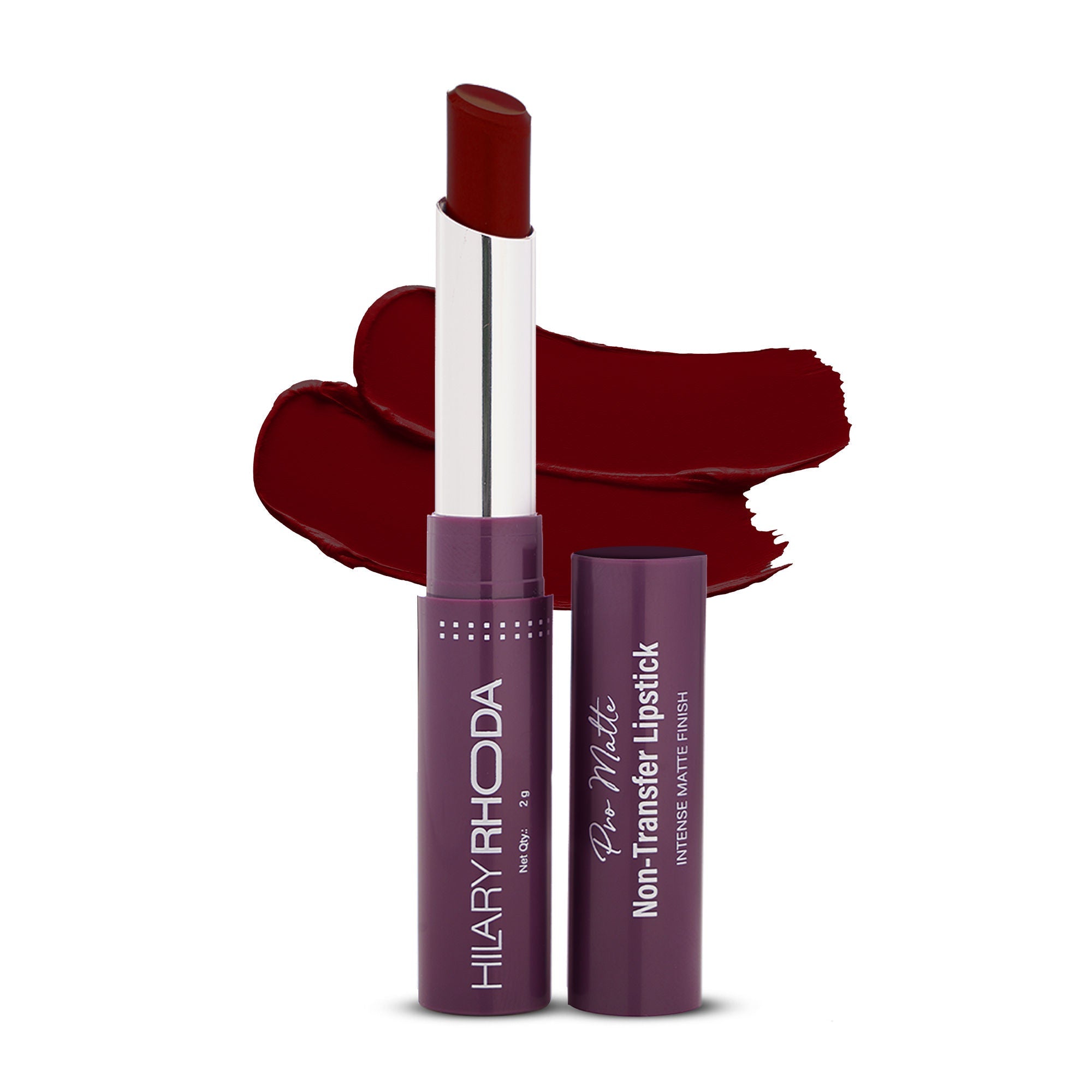 Hilary Rhoda Pro Matte Non-Transfer Waterproof Lipstick - Maroon 19