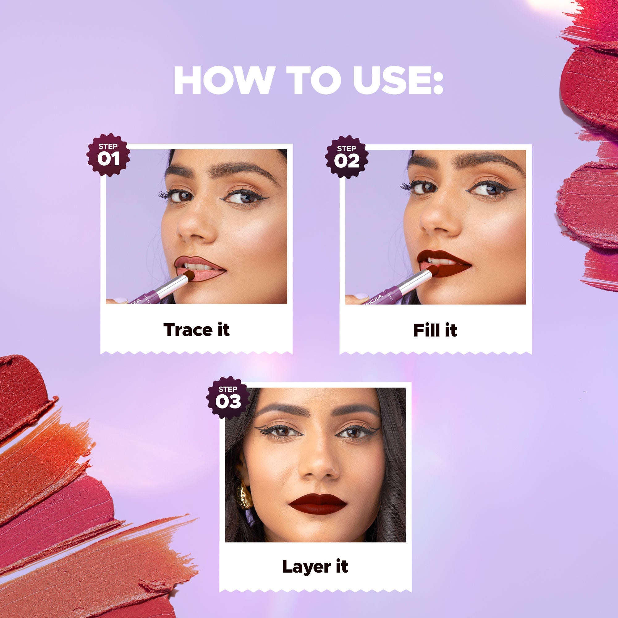Hilary Rhoda Pro Matte Non-Transfer Waterproof Lipstick - Hot Plum 22