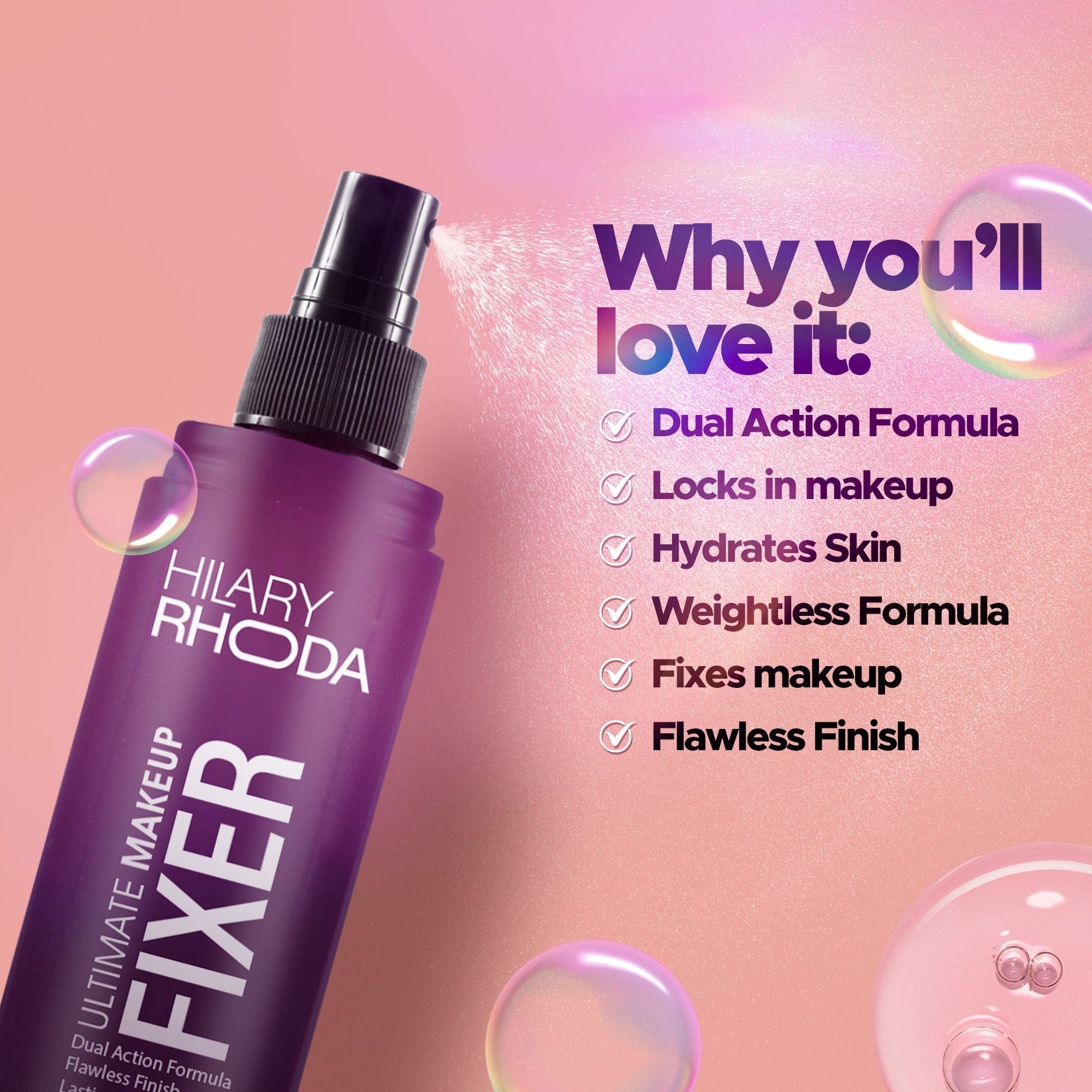 Hilary Rhoda Ultimate Makeup Fixer