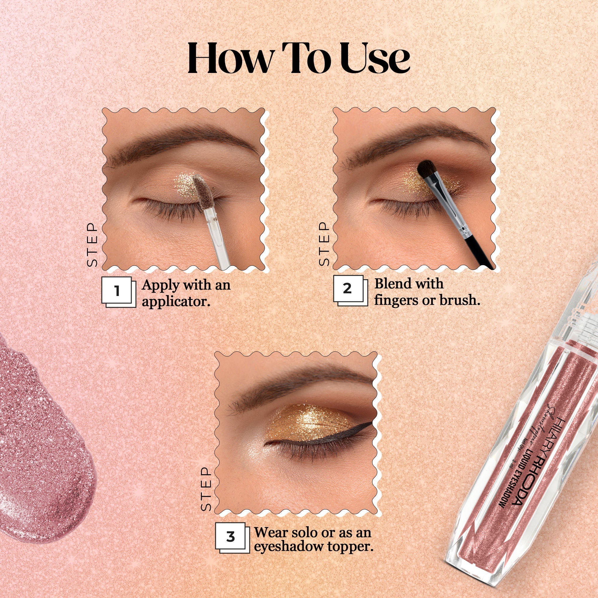 Hilary Rhoda Showstopper Liquid Eyeshadow - Rose Gold 03