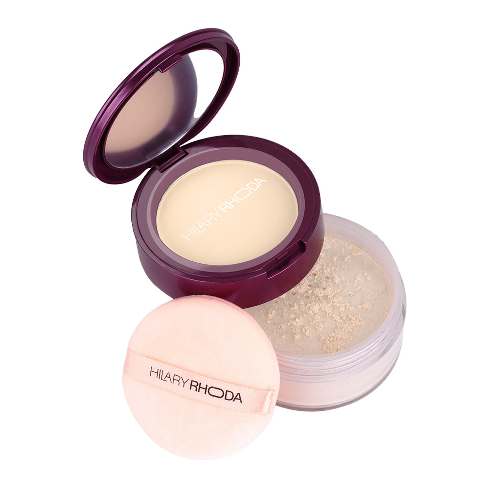 Hilary Rhoda The Setting Duo Matte Compact Powder - Ivory 01