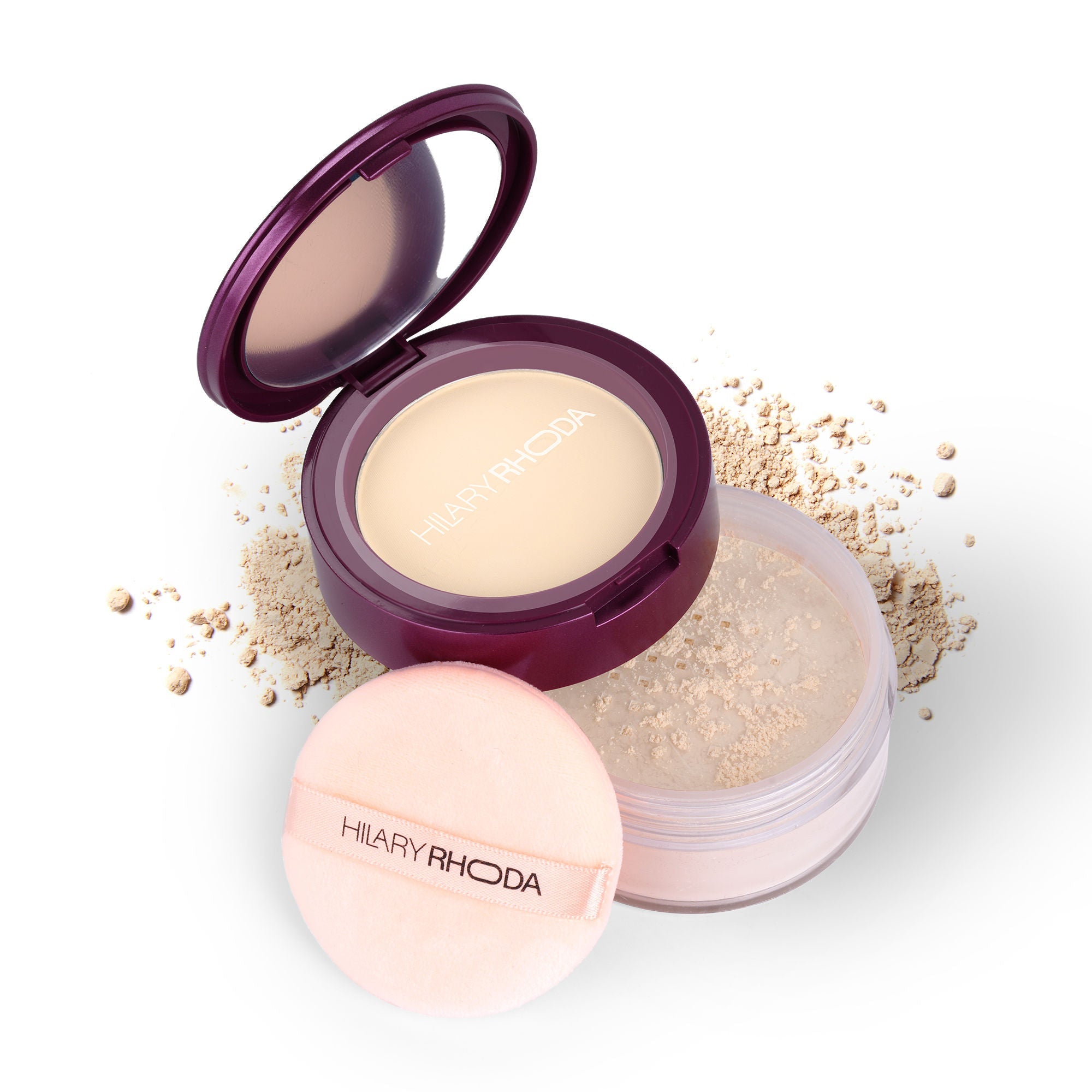 Hilary Rhoda The Setting Duo Matte Compact Powder - Ivory 01