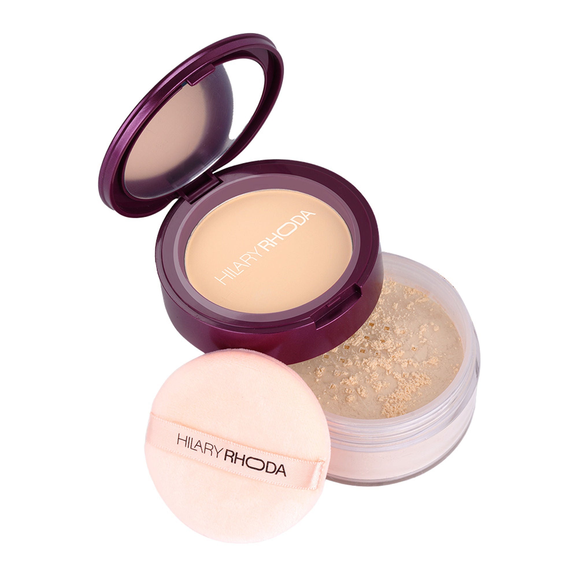 Hilary Rhoda The Setting Duo Matte Compact Powder - Natural 02