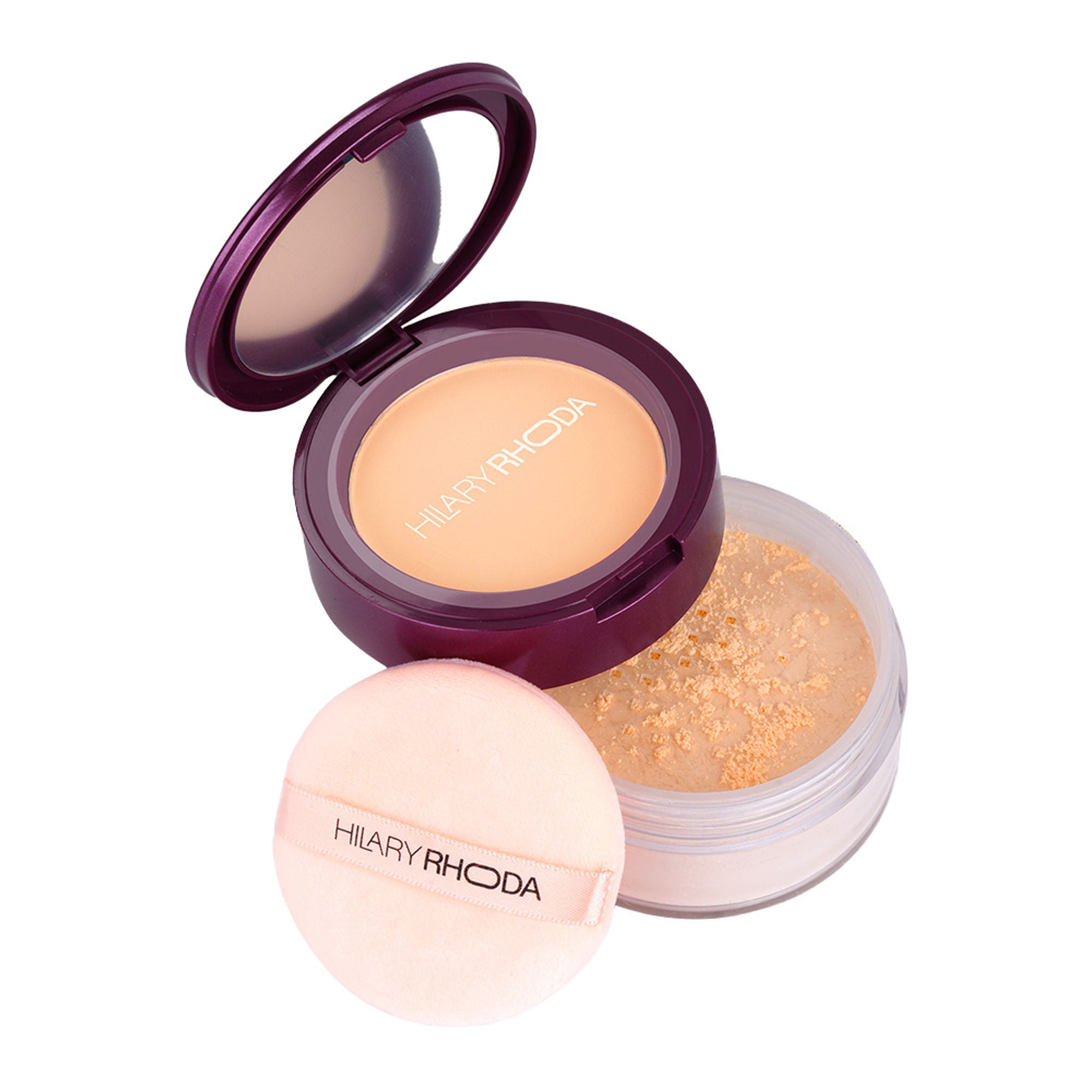 Hilary Rhoda The Setting Duo Matte Compact Powder - Beige 03