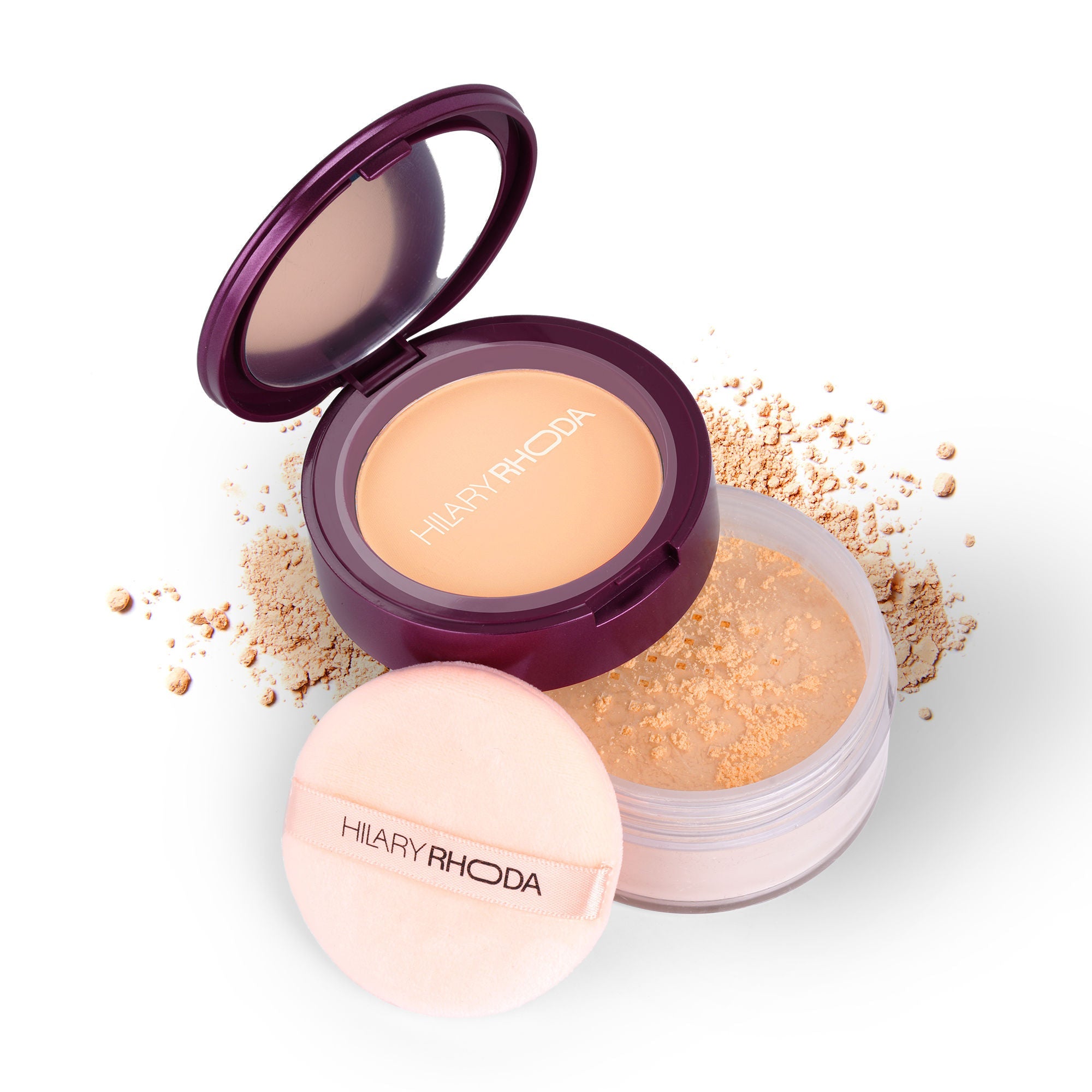 Hilary Rhoda The Setting Duo Matte Compact Powder - Beige 03